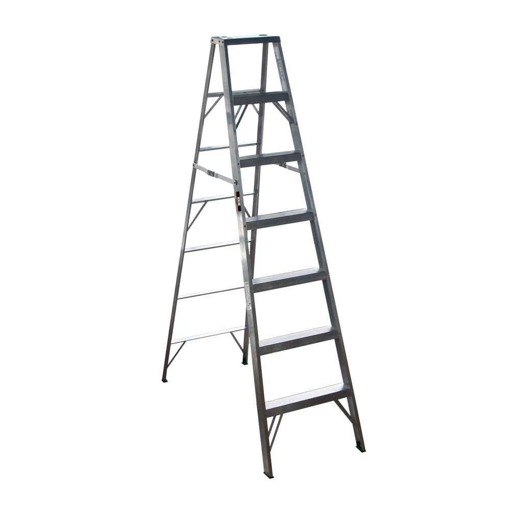 Escalera tijera en aluminio 7 peldaños 2.1 mt Overhaulin