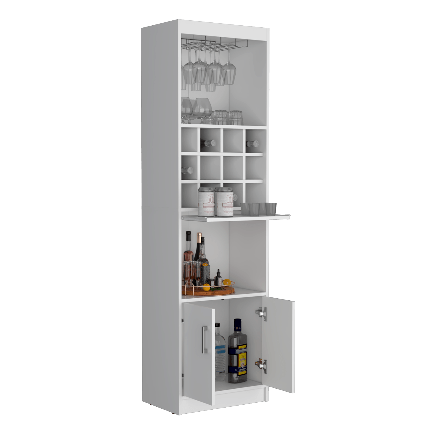 Mueble Bar Kevil 180X51X34 RTA Blanco ZF