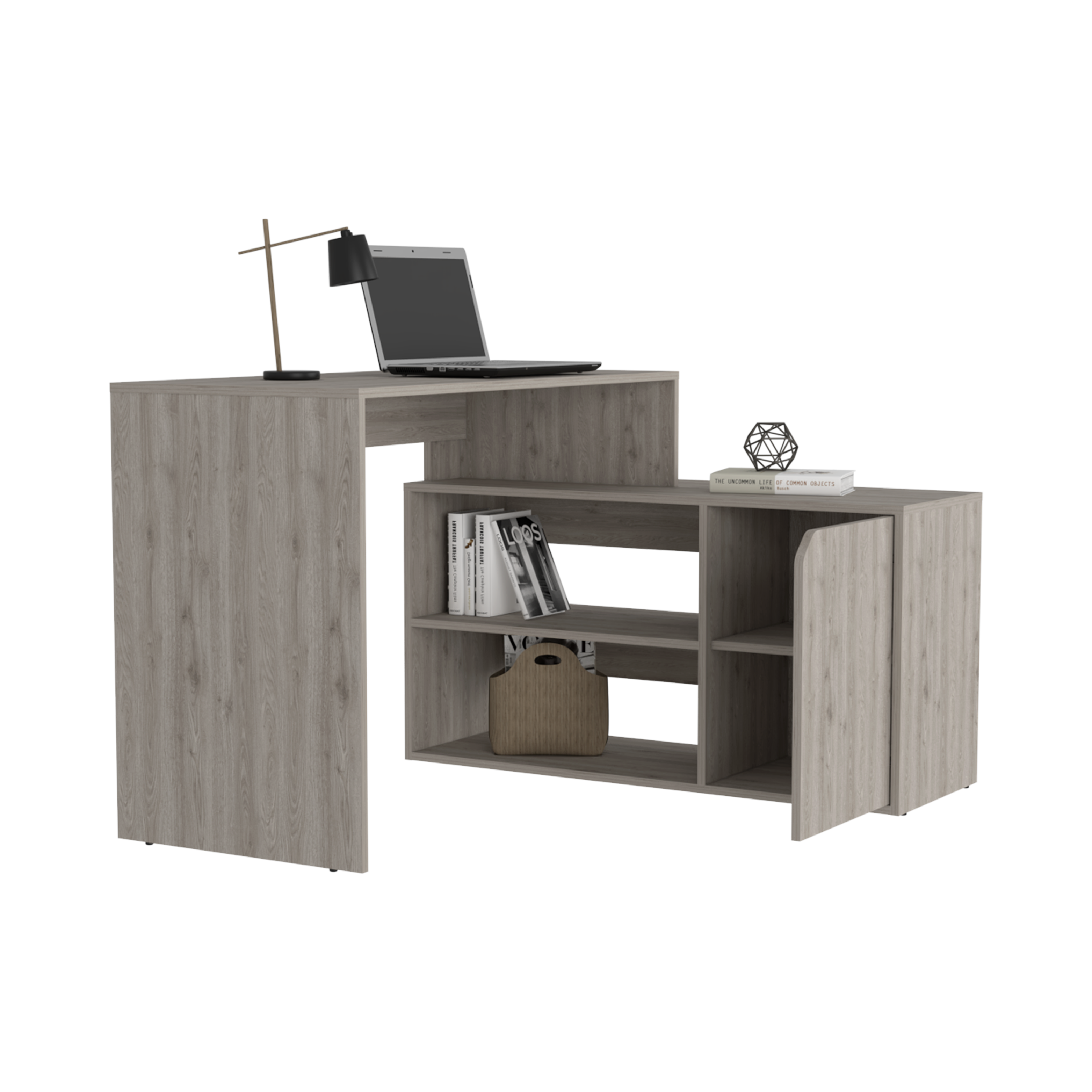 Escritorio Esquinero en L Rennes RTA Ceniza