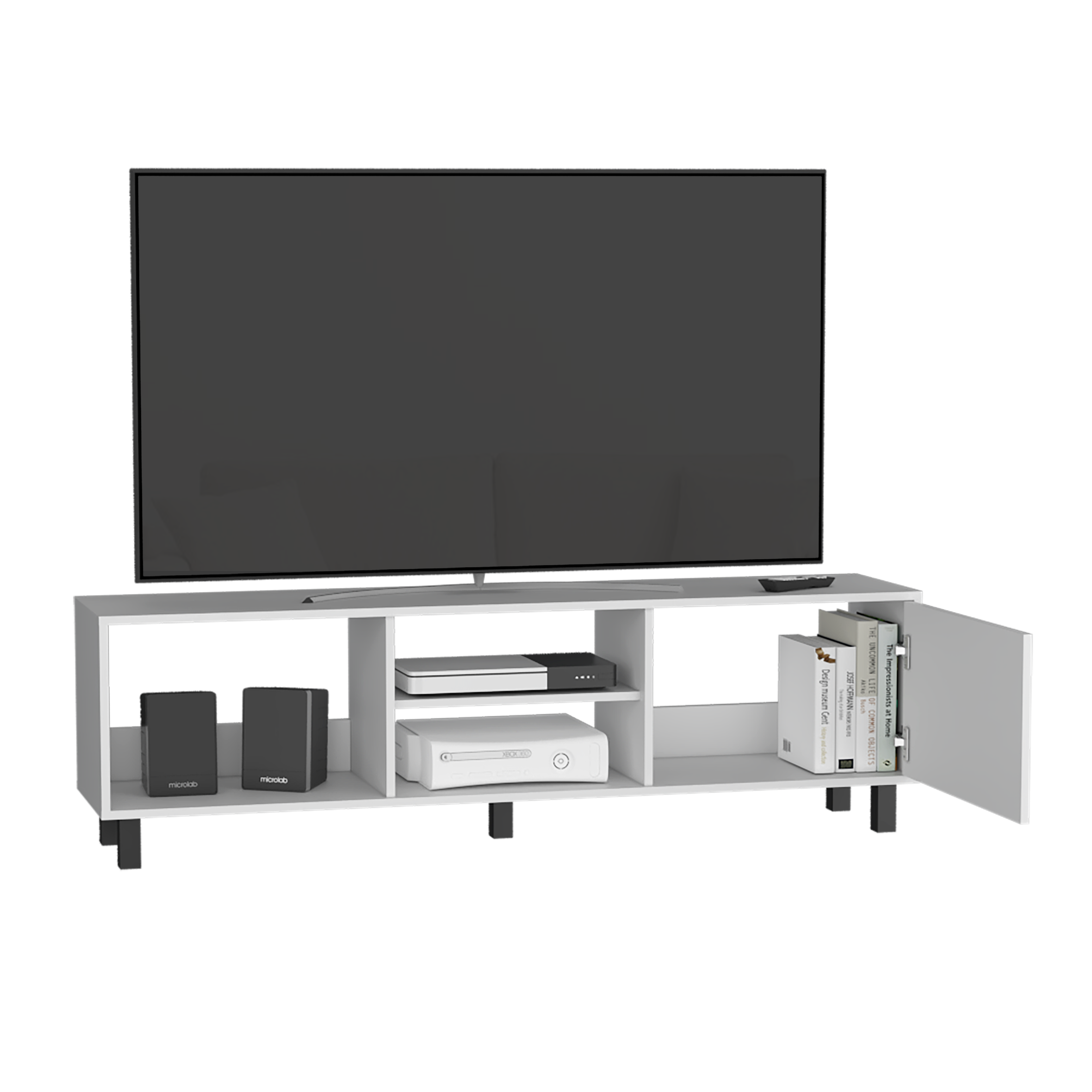 Rack para TV 70'' Tunez Plus Finlandek Blanco