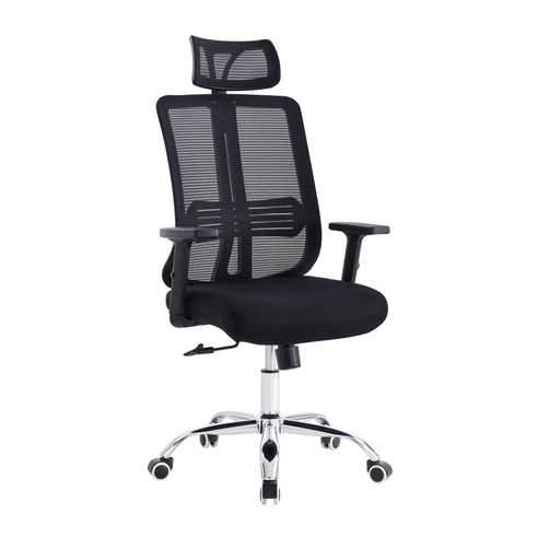 Silla Oficina X-123B - Bm-803 (1C) Negro 123X69X66 Cm