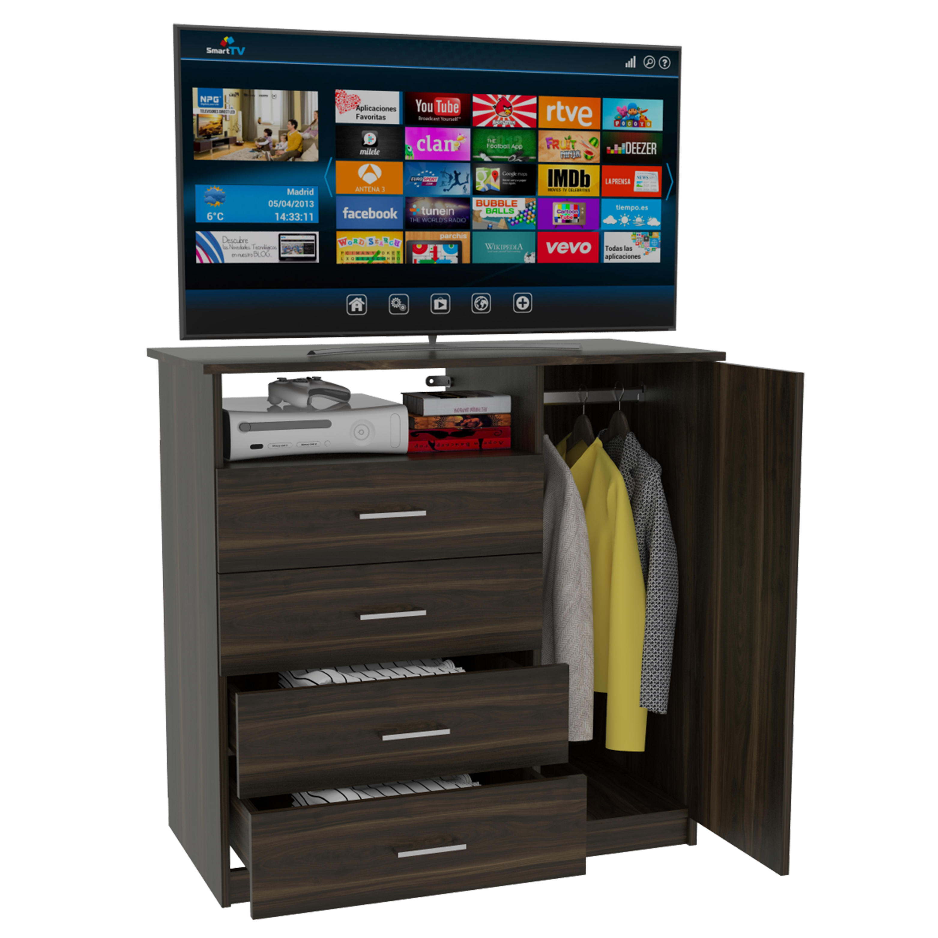 Comoda 4 Cajones Z 91 RTA Habano