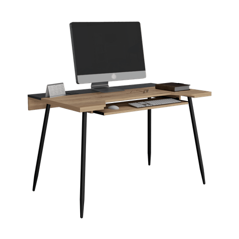 Escritorio Troy 74X120 RTA Macadamia Negro