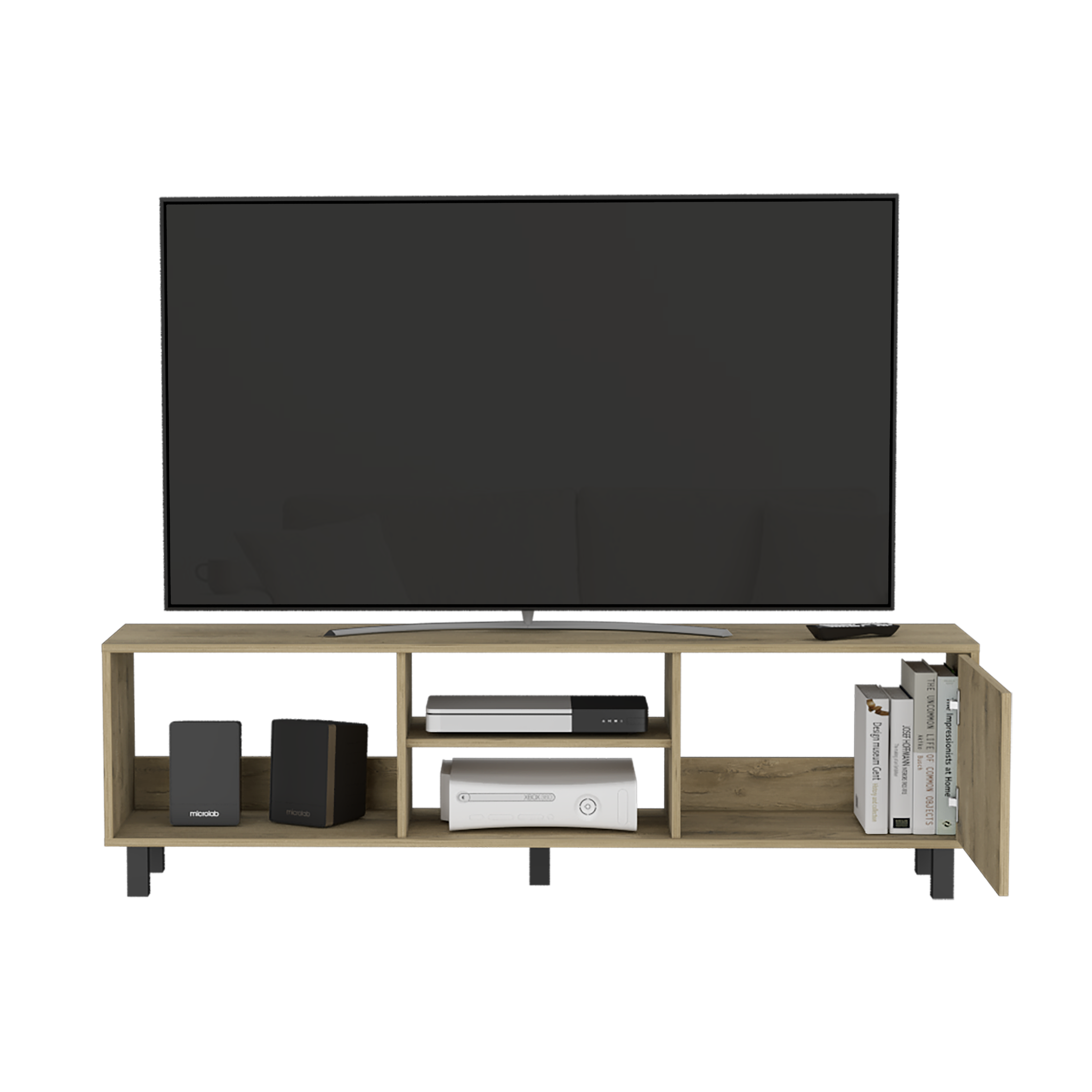 Rack para TV 70'' Tunez Plus Finlandek Macadamia