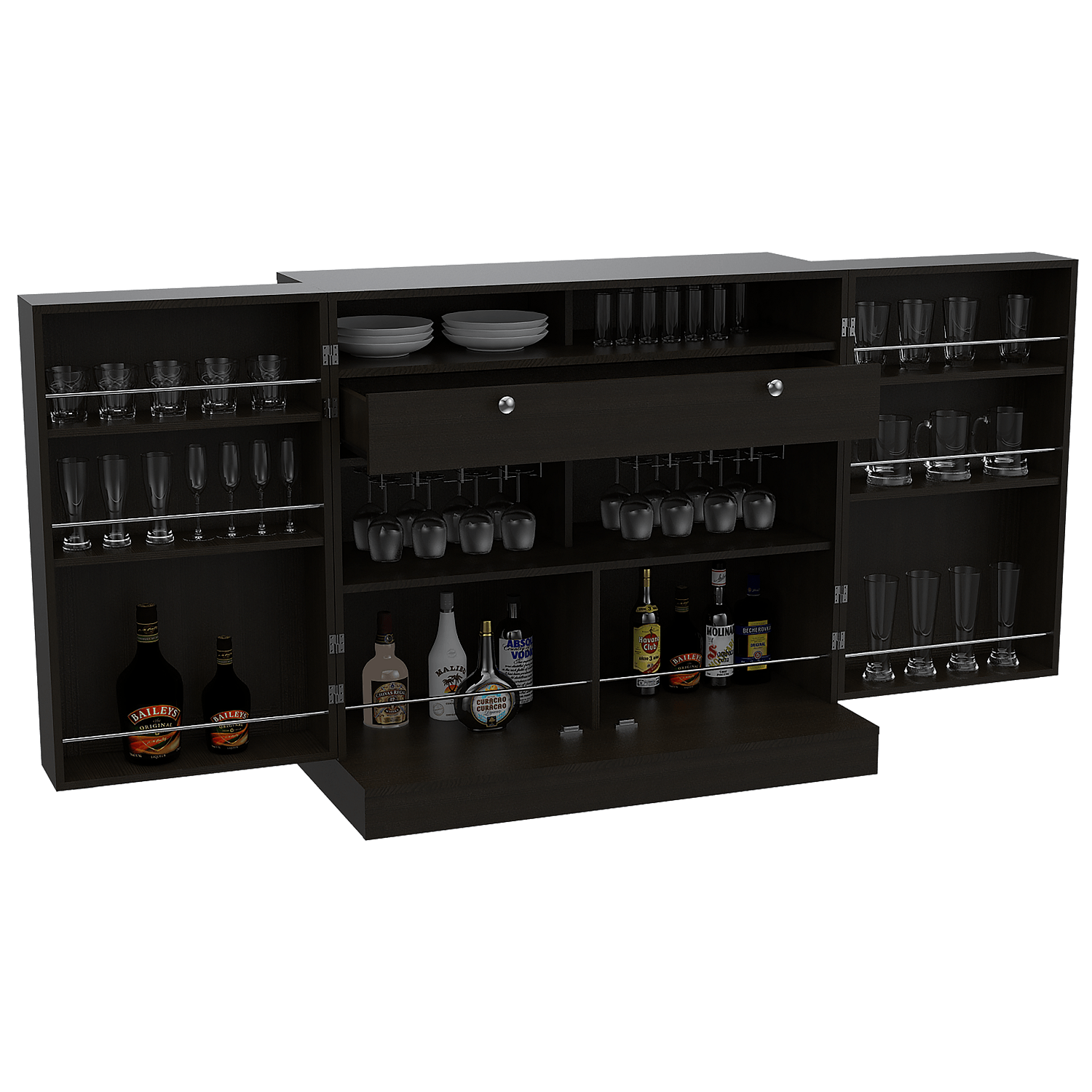 Mueble Bar Normandia Bajo RTA Wengue
