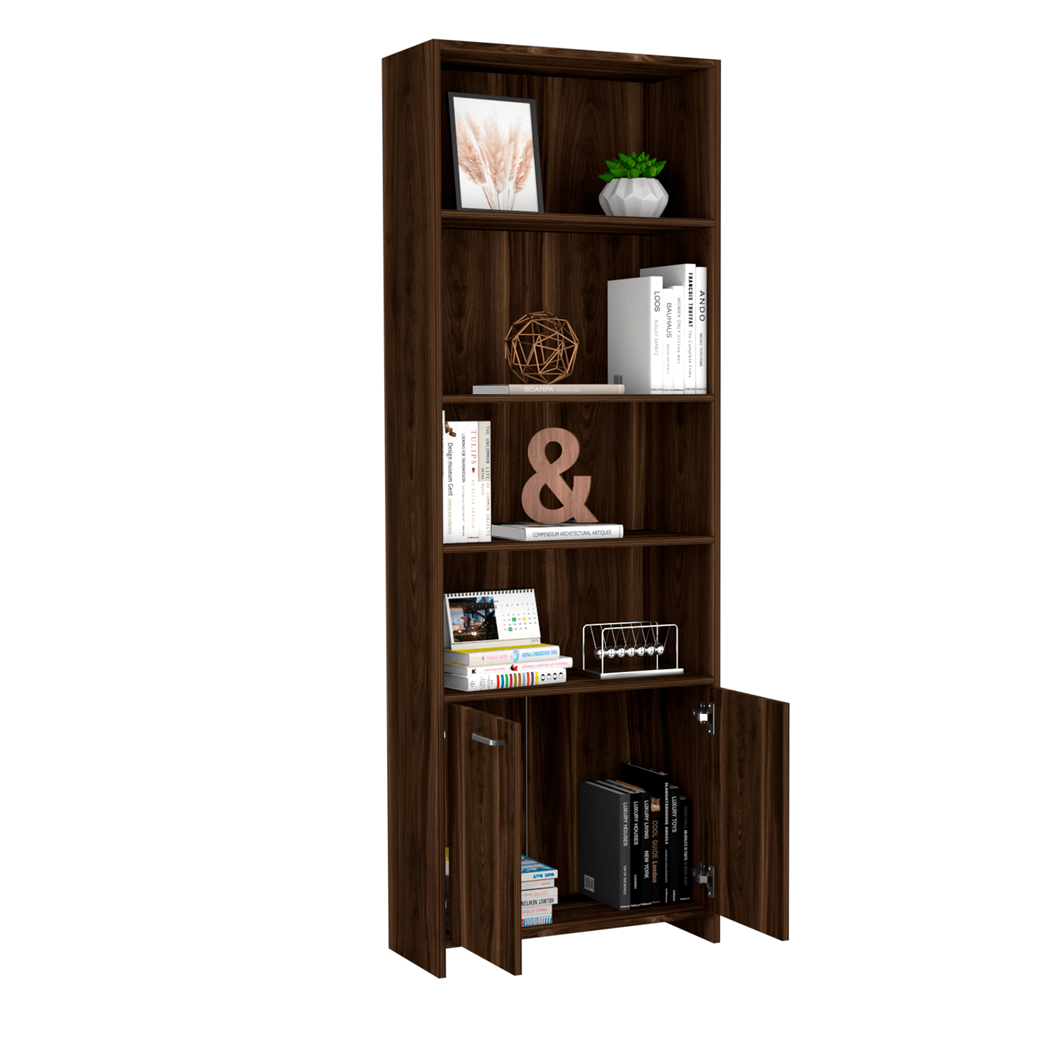 Biblioteca Lisa 180 con Puerta RTA Habano