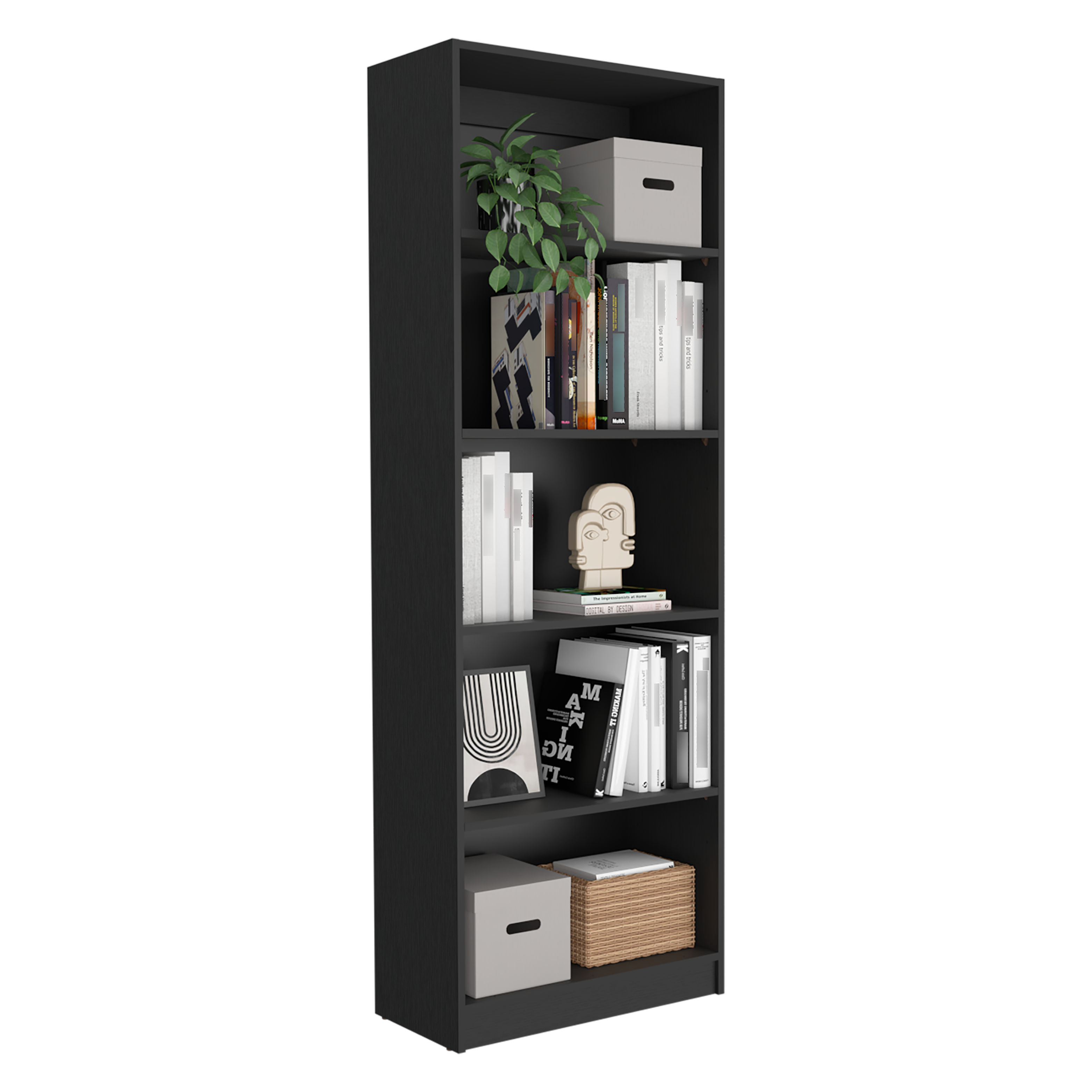 Estante Home E3 5 Espacios 180 X 62 RTA Wengue