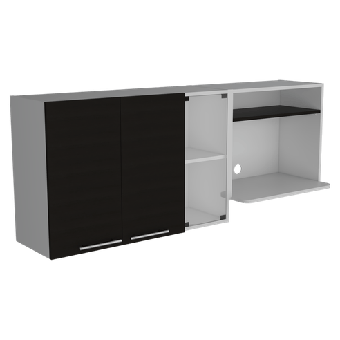 Gabinete Superior Gina Cocina RTA Blanco + wengue