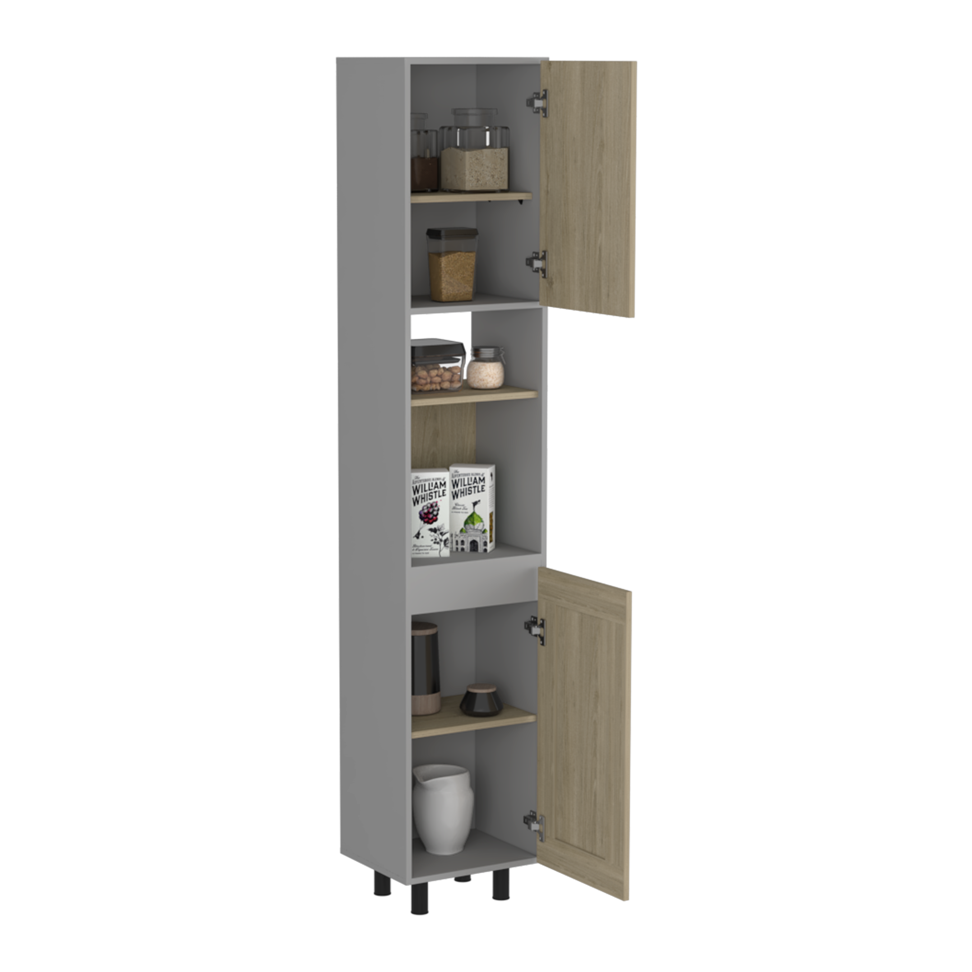 Alacena Kitchen 200X40 Hasselt RTA Rovere Gris