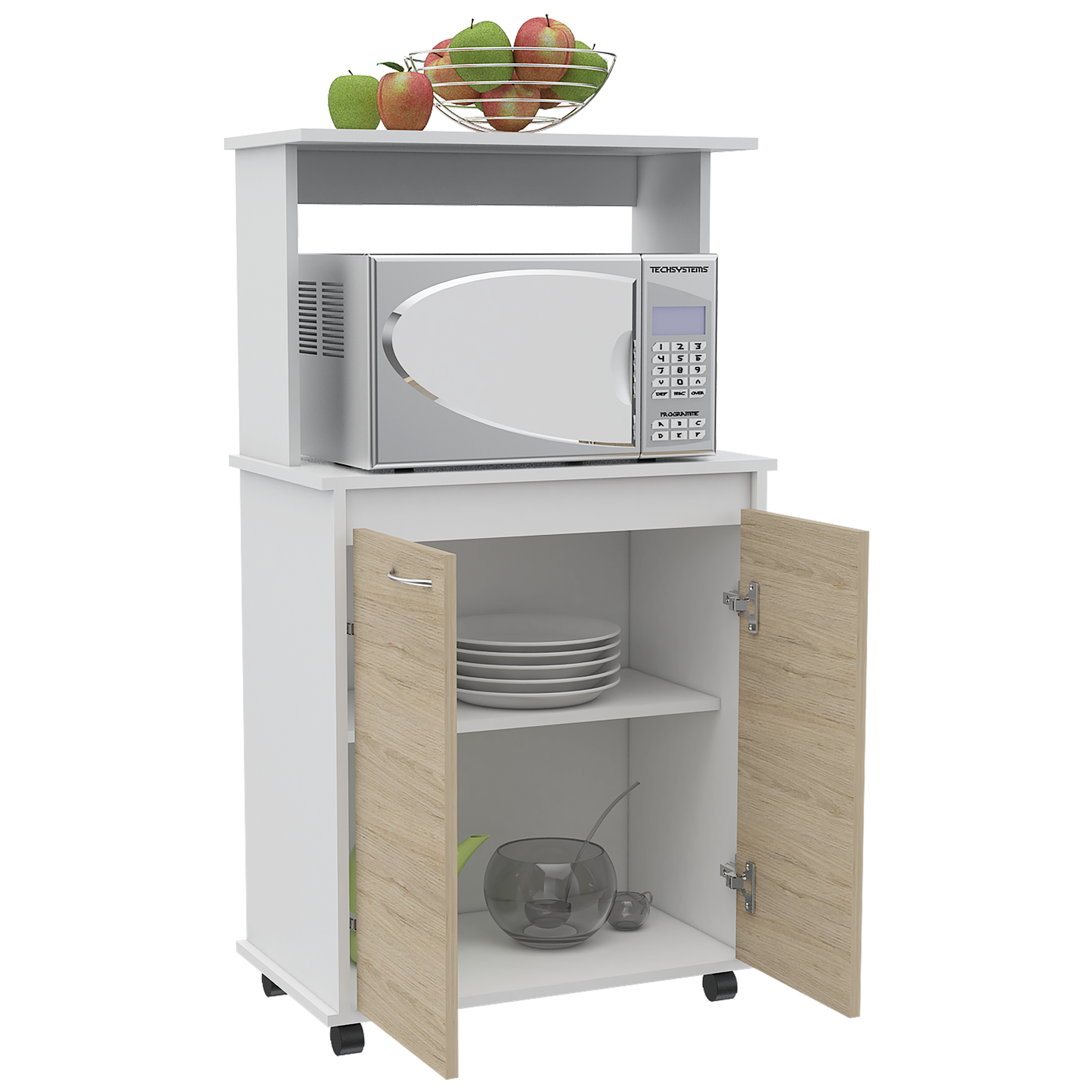 Mueble cocina Kitchen 36 RTA Blanco + Rovere