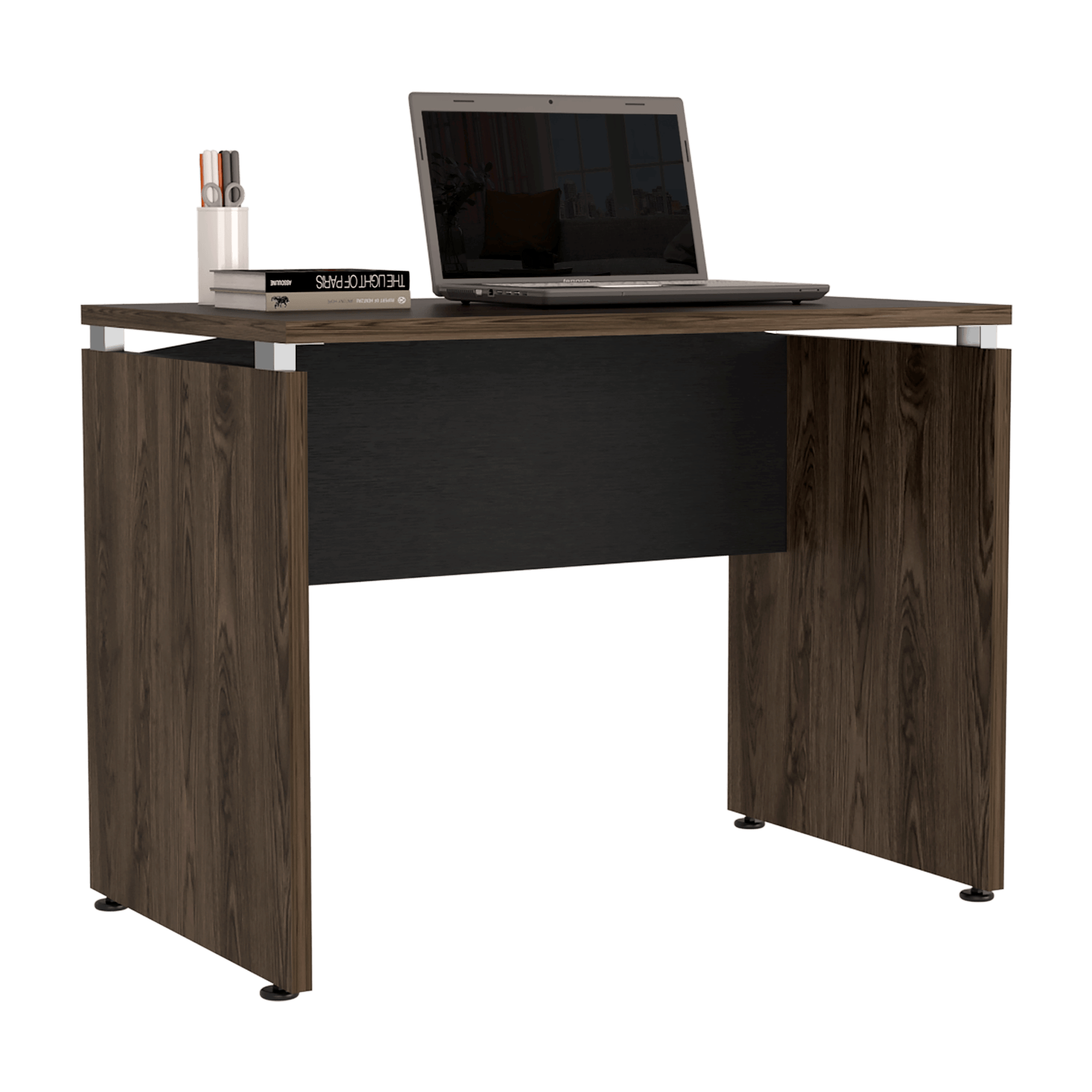Mesa Escritorio Home Office M100X75X60 RTA Wengue Coñac