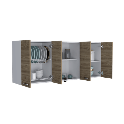 Gabinete Superior 150 Vidrio color Blanco