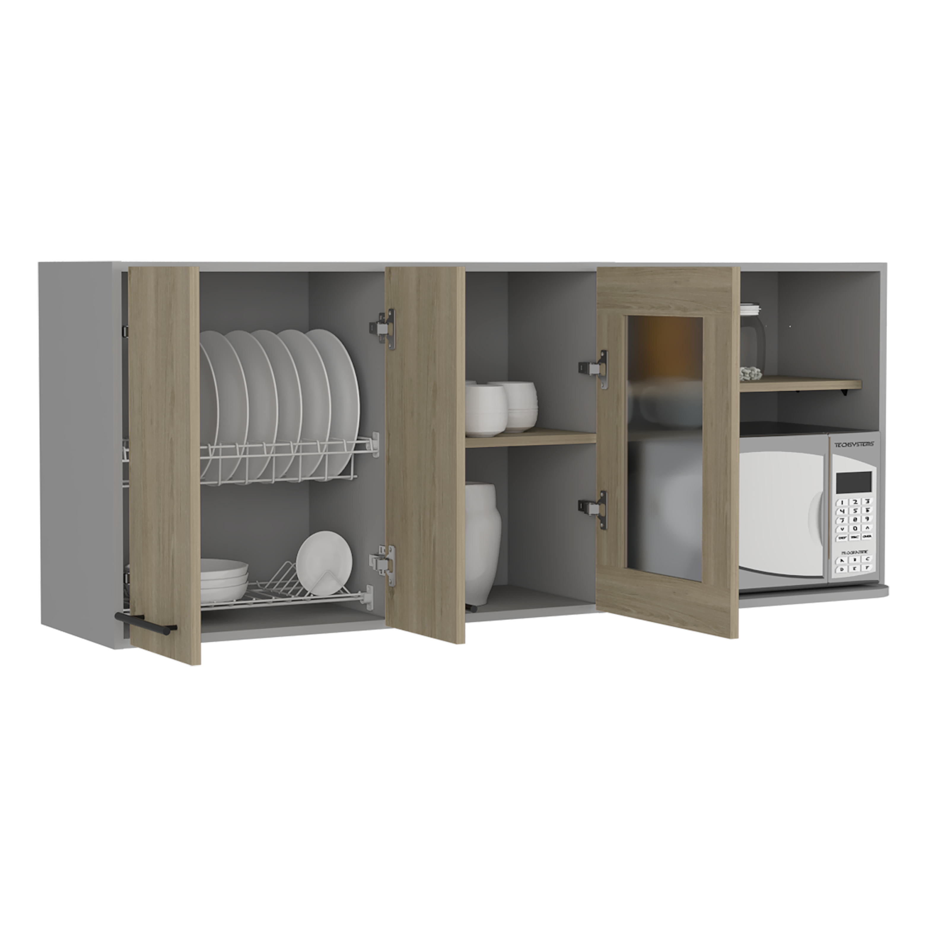 Modulo Superior 150 Kitchen Hasselt RTA Gris Rovere