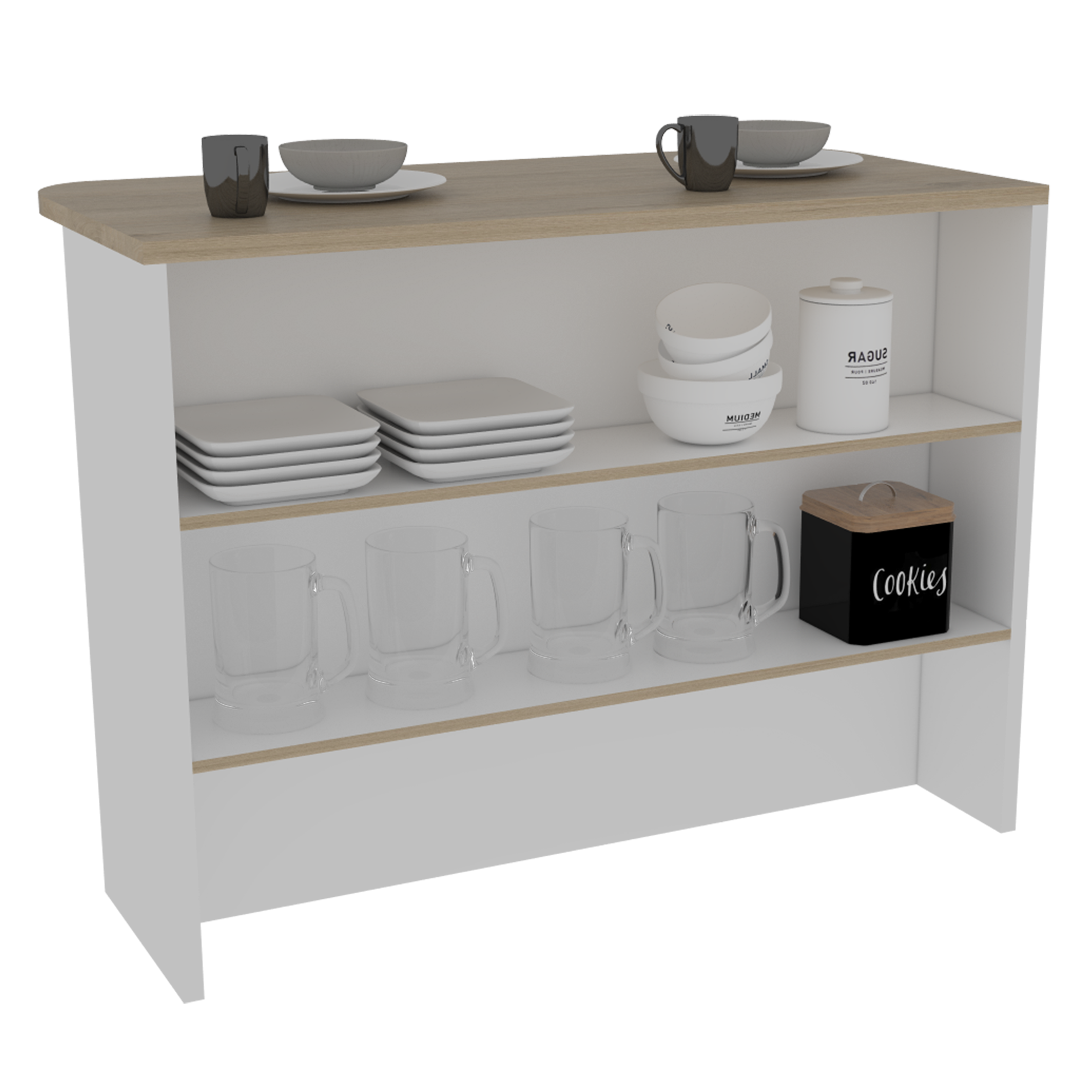 Barra Auxiliar Fendi RTA Blanco + Rovere
