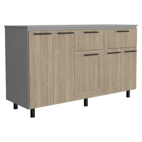 Modulo Inferior 150 Kitchen Hasselt RTA Gris Rovere