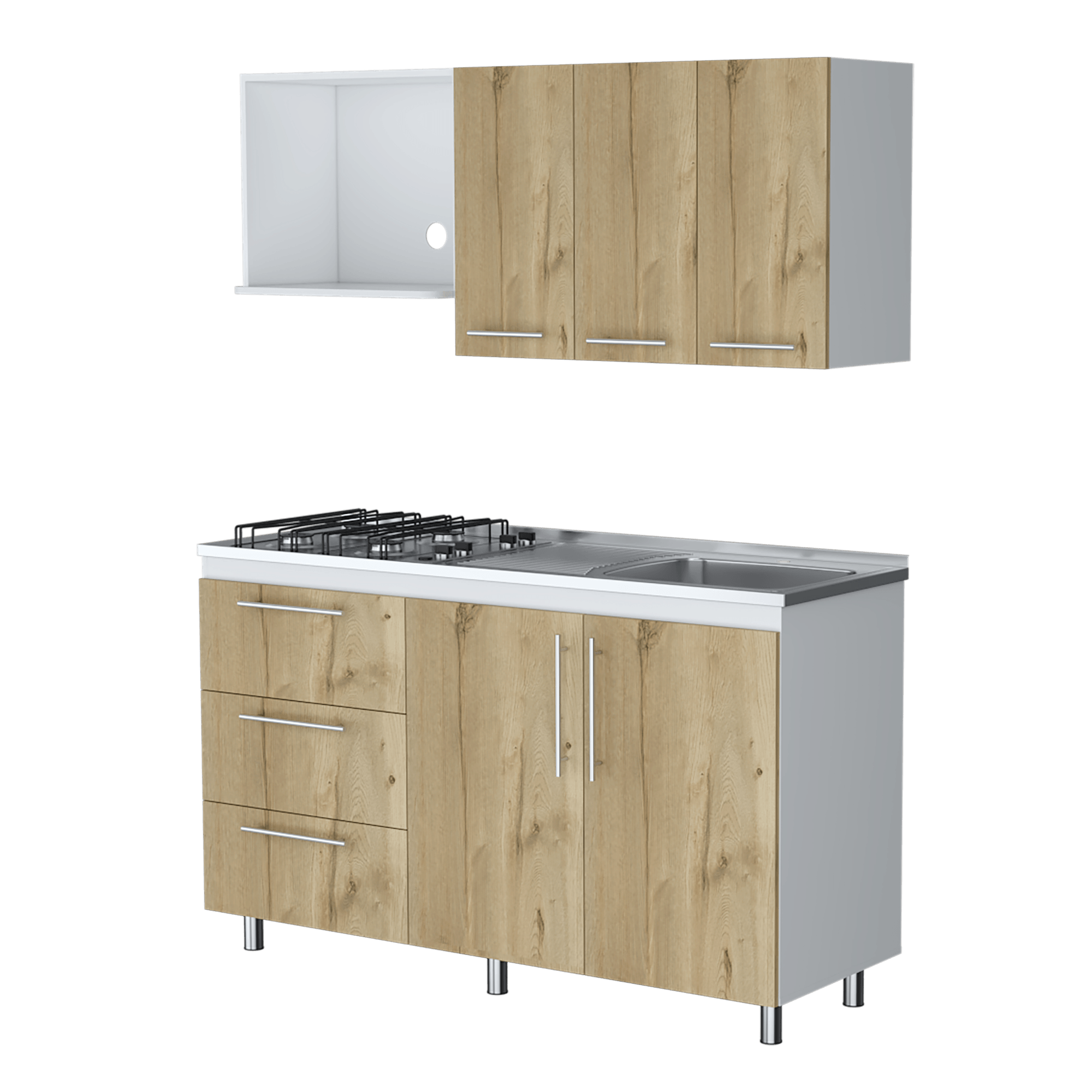 Cocina 150 Rubi Mzn DER RTA Blanco Duna