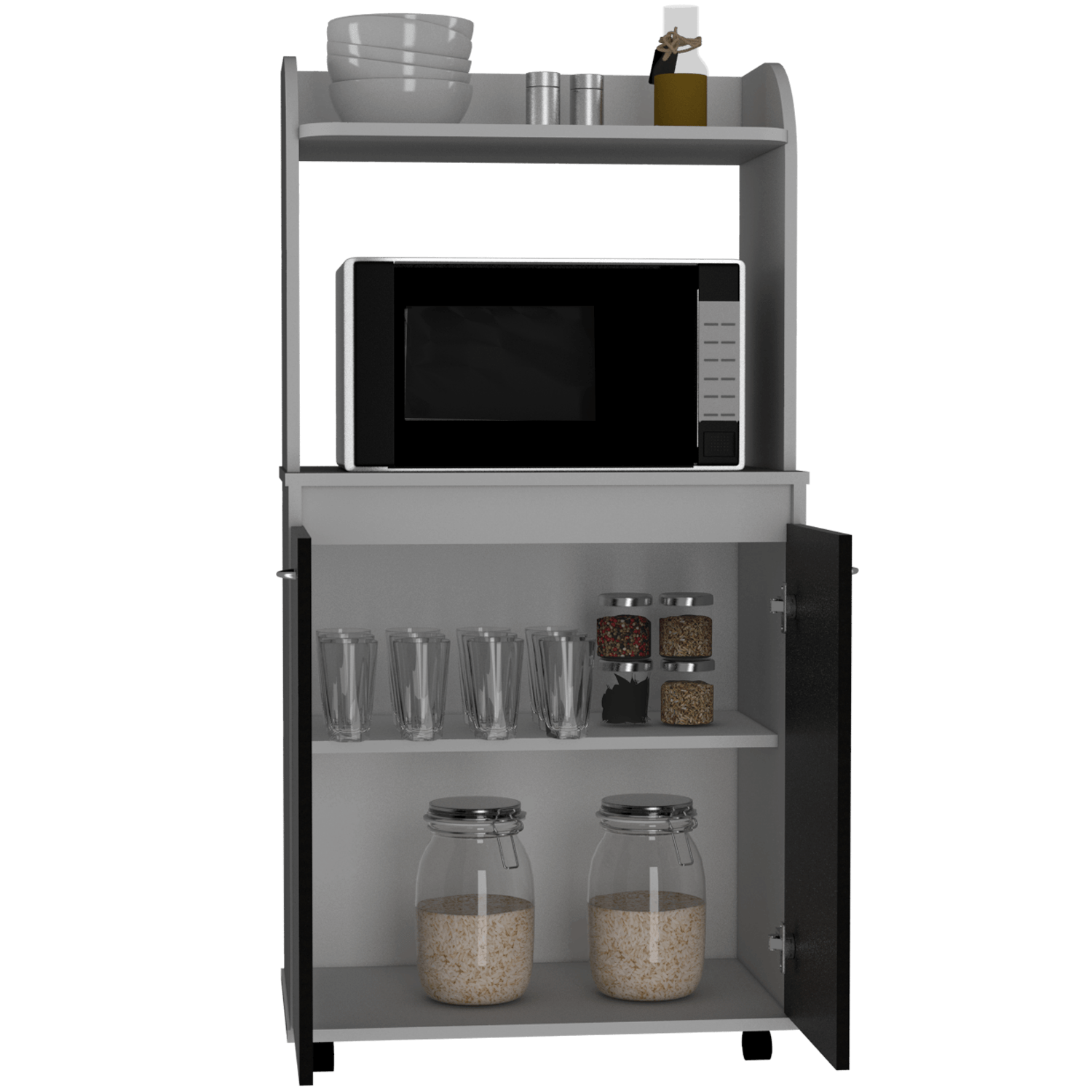 Modulo Microondas Bajo Elica RTA Blanco + Wengue