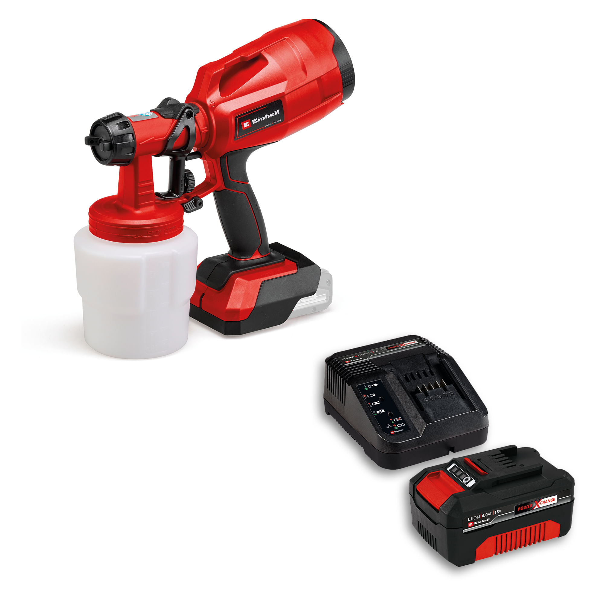 Pistola Para Pintar Inalámbrica 18V 800 Ml Incluye 1 Batería 4.0 Ah Y Cargador Einhell TC-SY 18/60 Li KIT