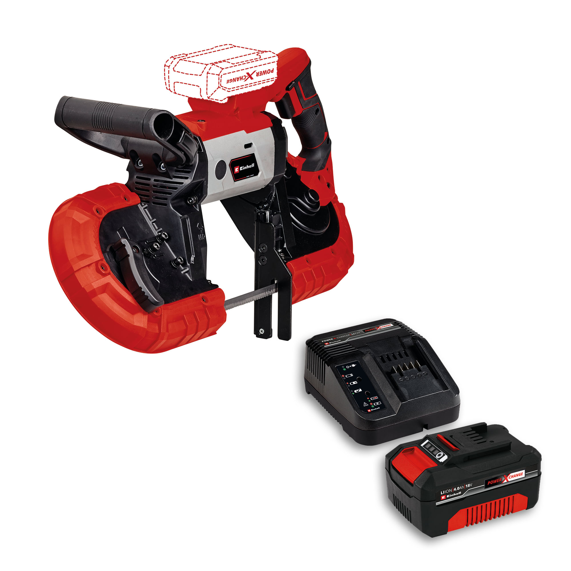 Sierra De Banda Inalámbrico 18V Incluye 1 Batería 4.0 Ah Y Cargador TE-MB 18/127 Li KIT