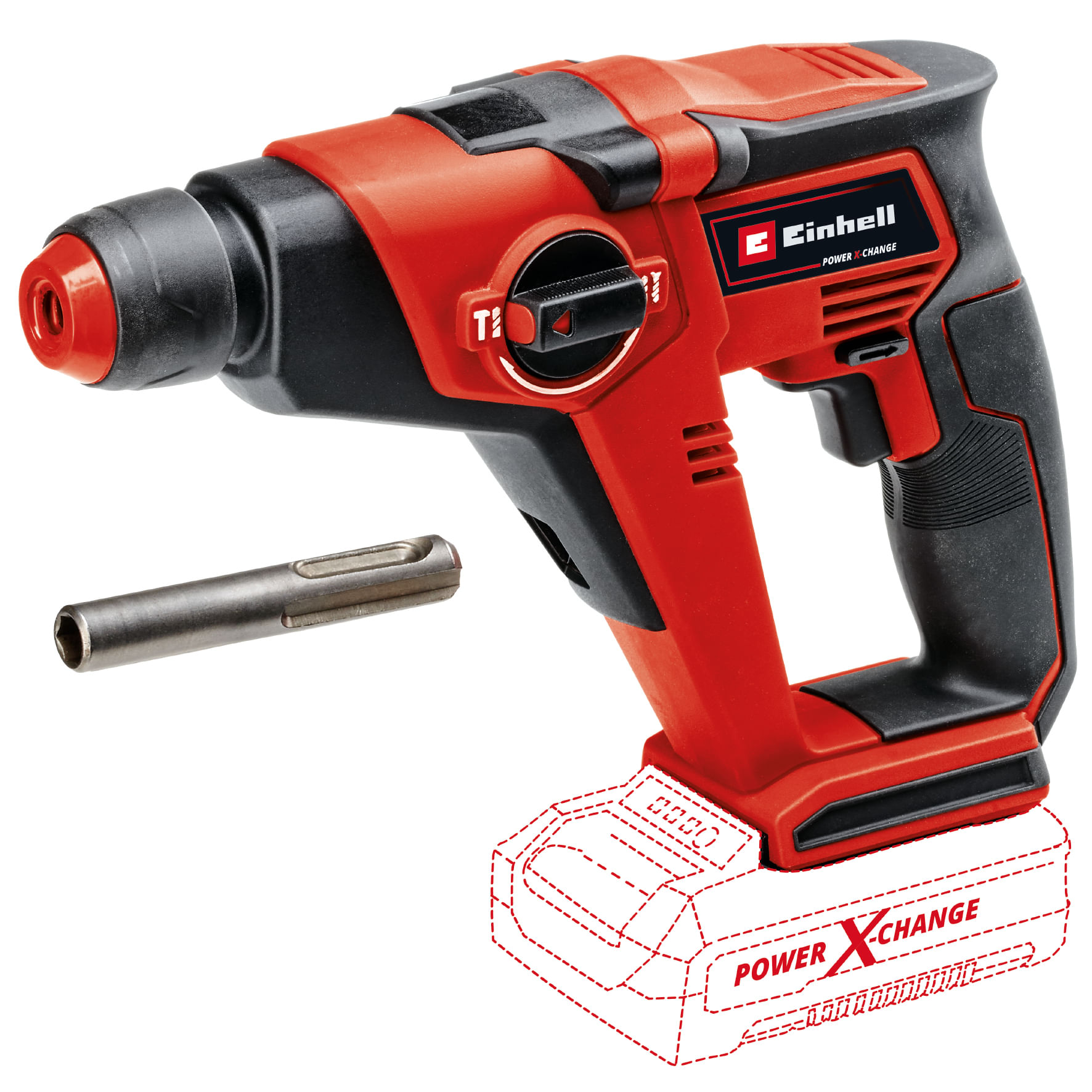 Rotomartillo Sds Plus Inalámbrico 18V 1.3 Joules Incluye 1 Batería 4.0 Ah Y Cargador Einhell TE-HD 18/12 Li KIT