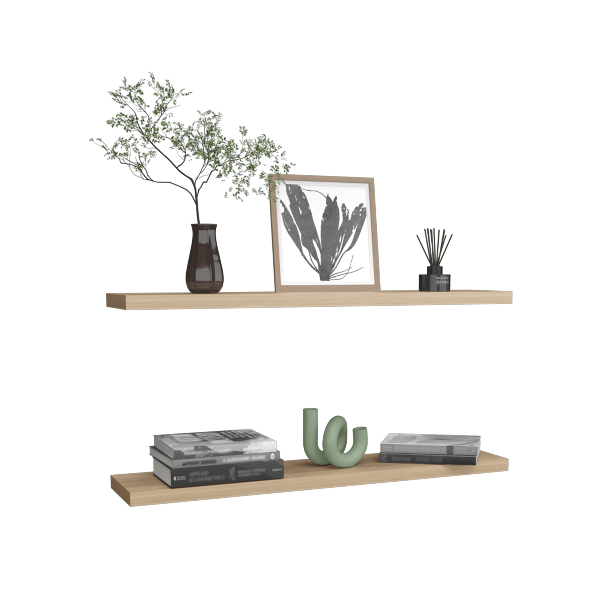 Repisa Flotante 3X120X25 RTA Rovere X2un ZF