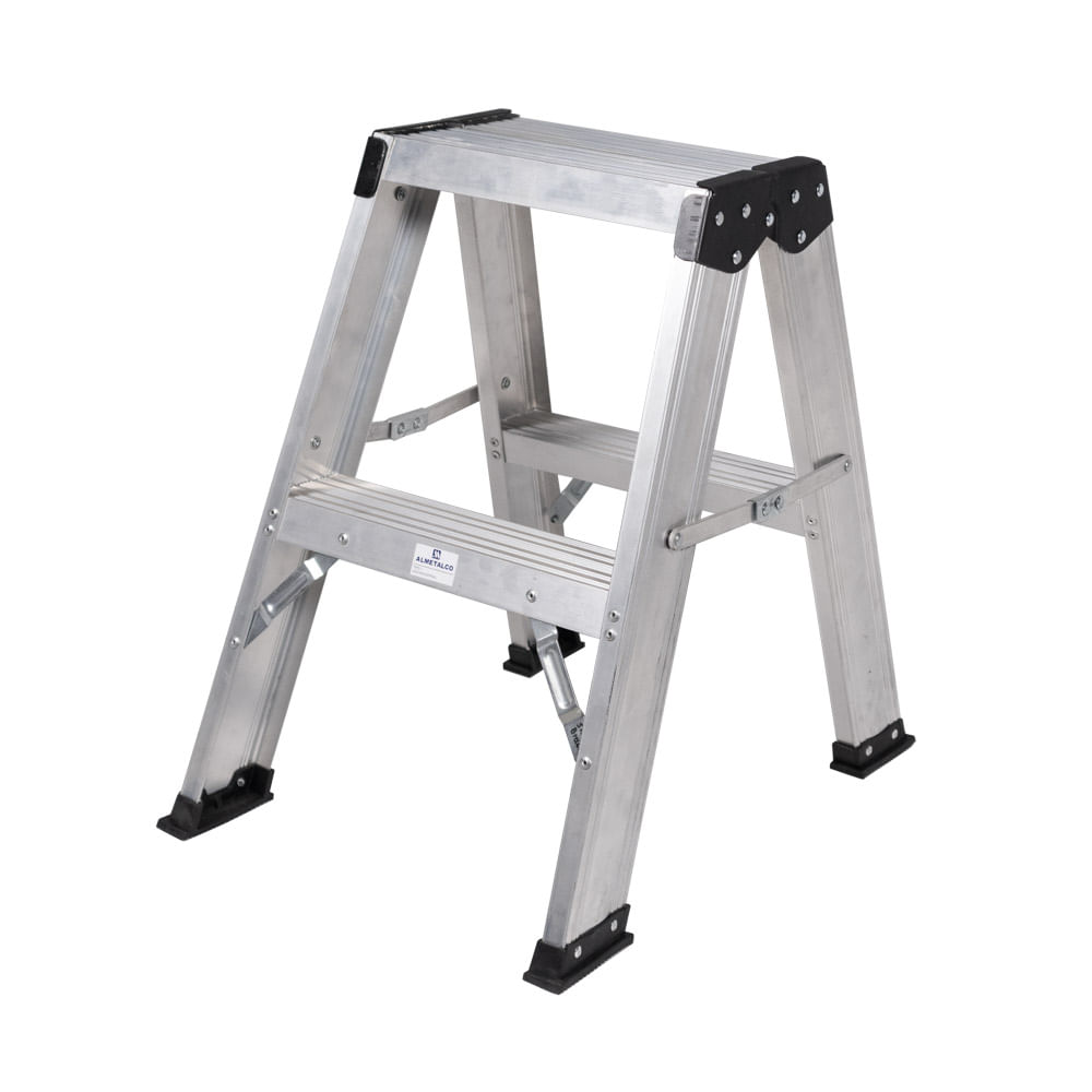 Escalera Aluminio Tijera 2 Peldaños 60 cm Tipo 1 Escalar
