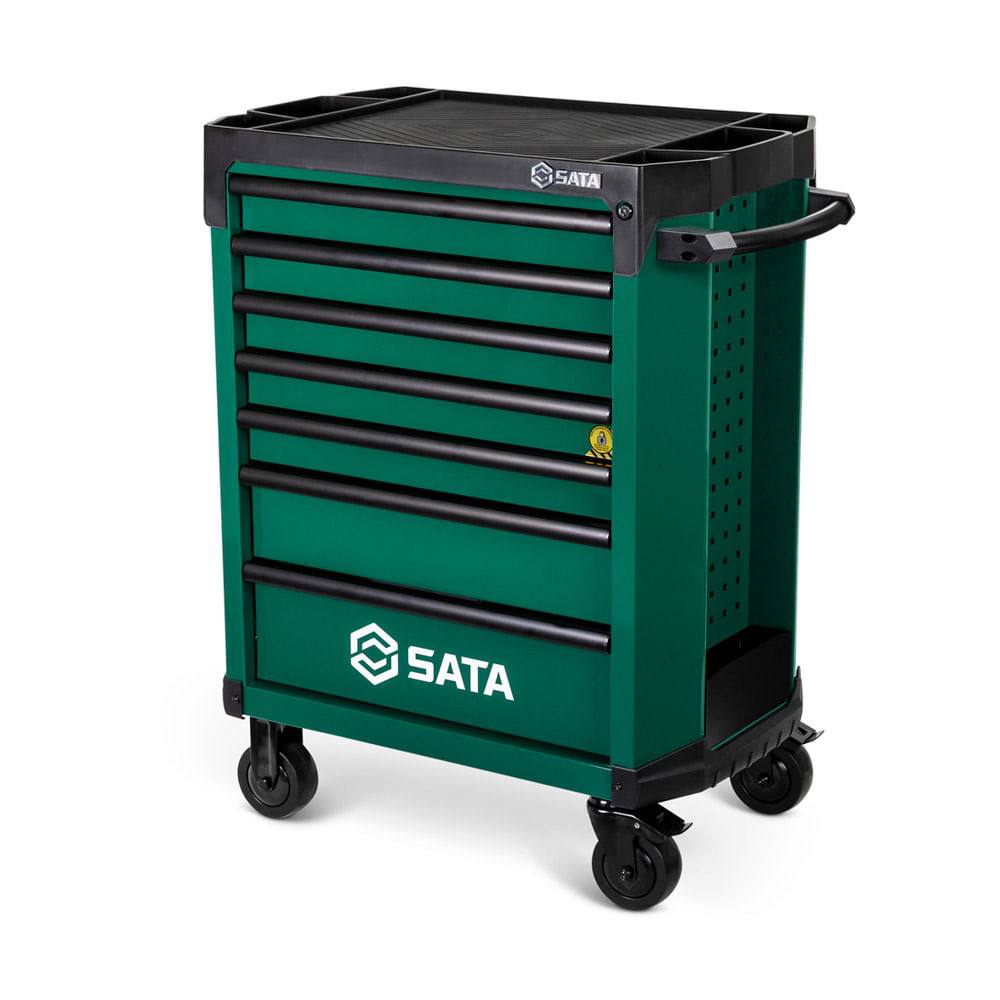 Carro De Herramientas Tipo Gabinete Sata 7 Gavetas 94X47X99 Cms VerdeST95113G