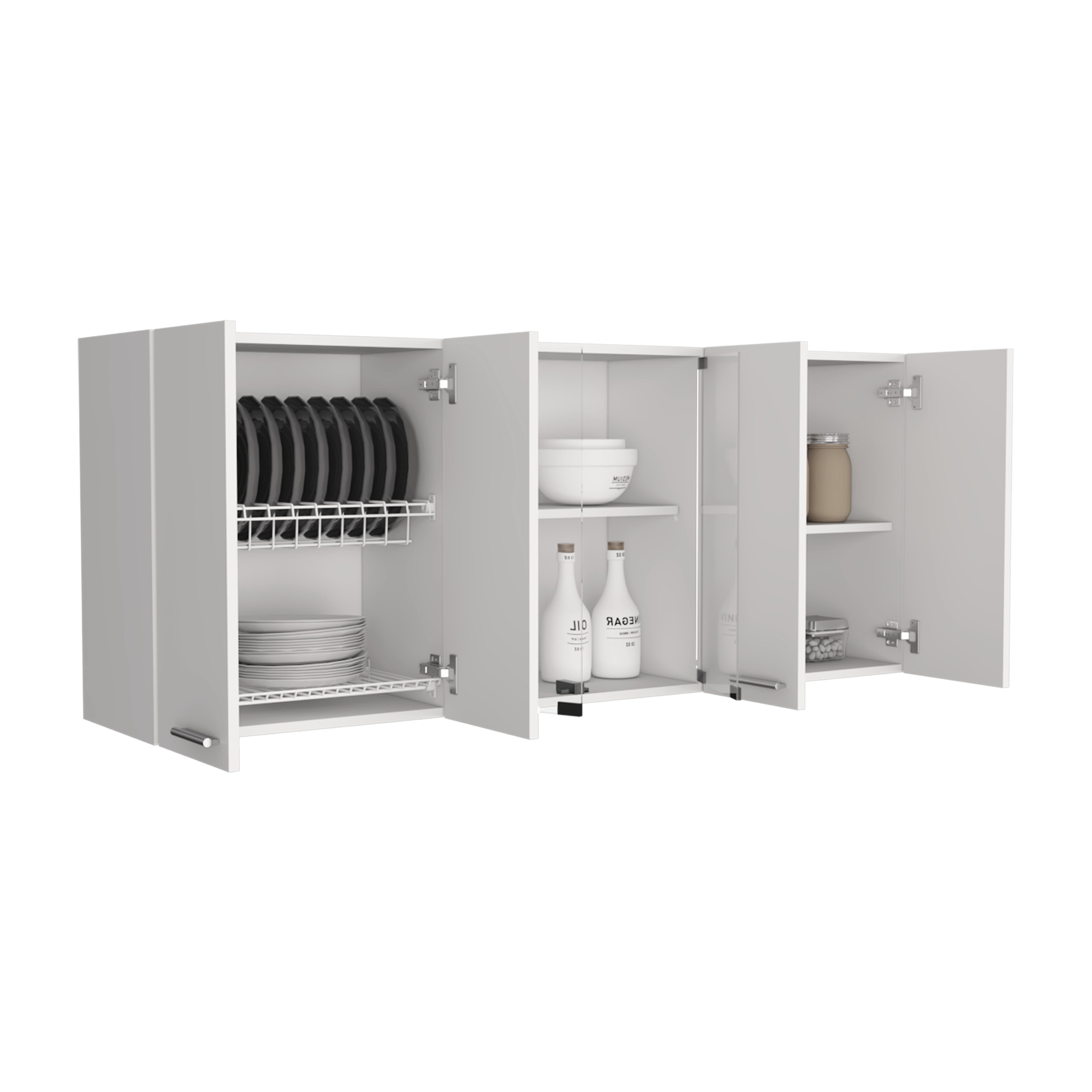 Gabinete Superior 150 Vidrio 60X150X31 RTA Blanco