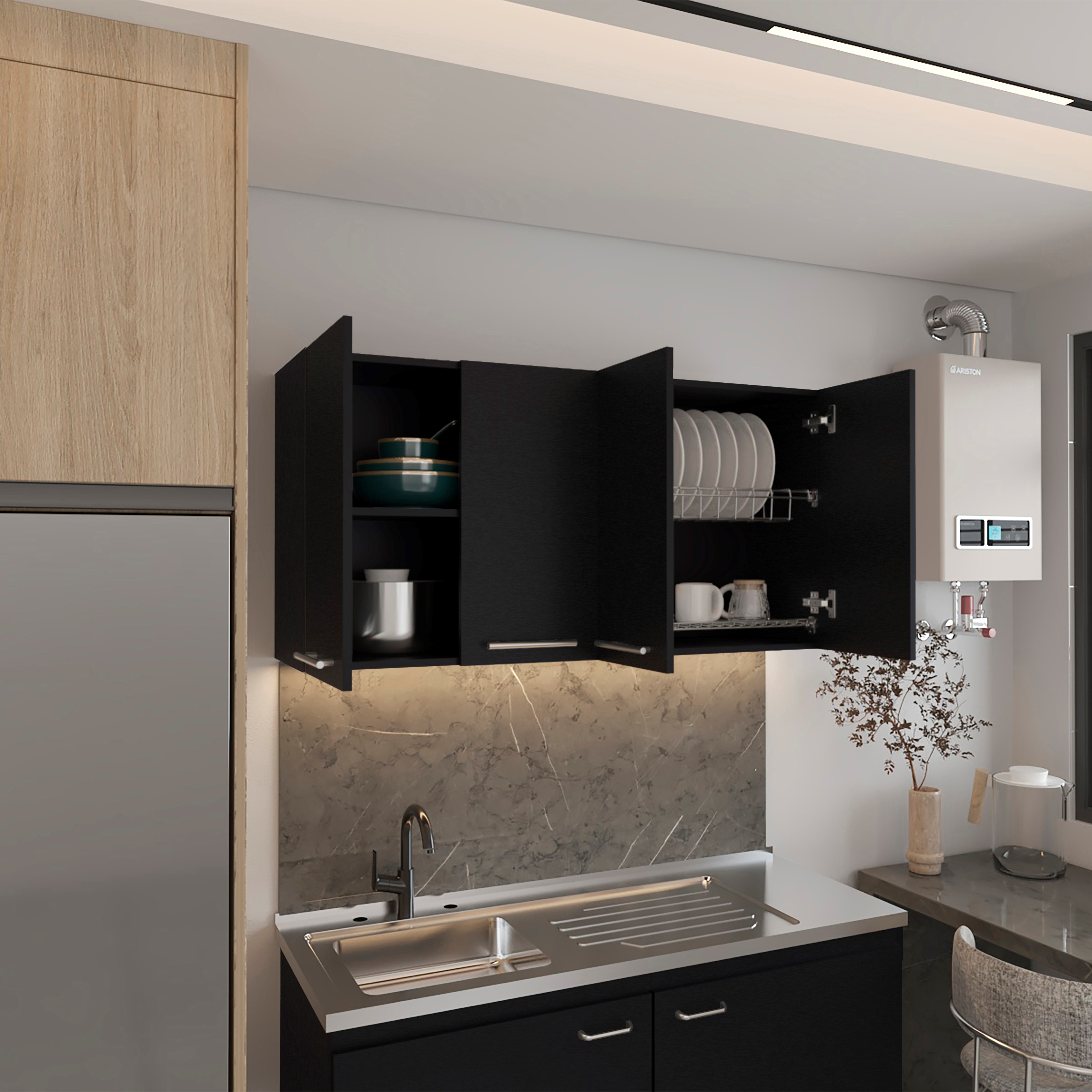 Gabinete Superior 120 Bazagli 60X120X33 RTA Wengue