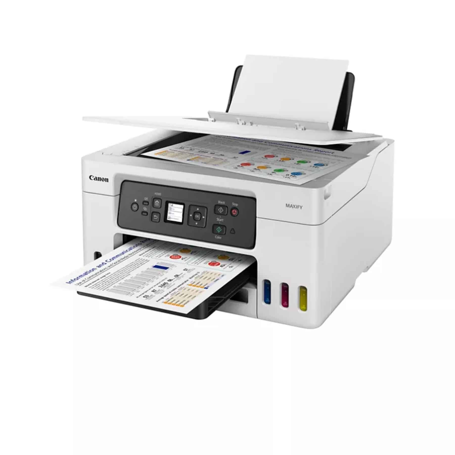 Impresora multifuncional Canon MAXIFY 4 EN 1 USB Wi-Fi y Ethernet blanco