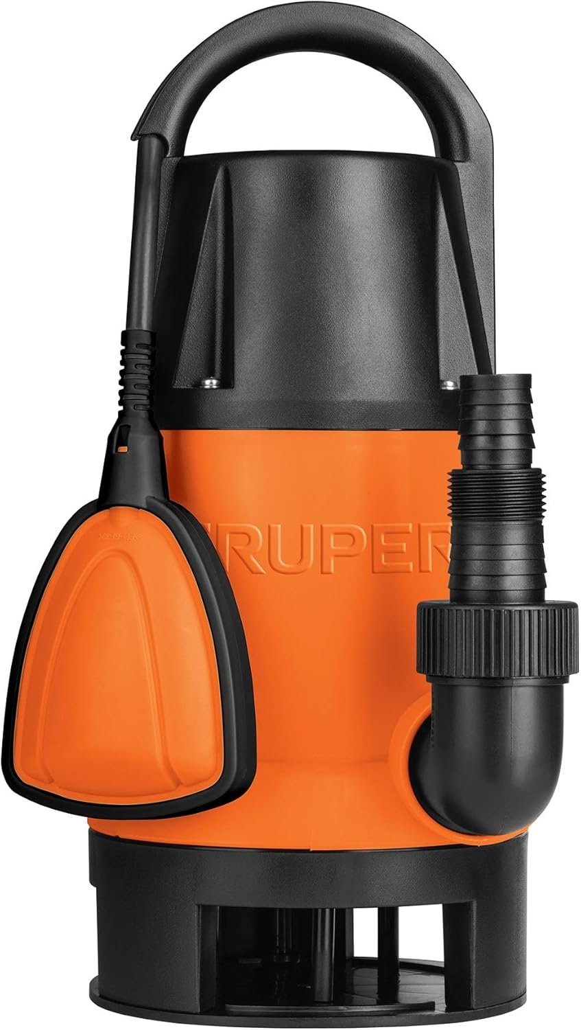 Bomba sumergible plástica, 1 HP para agua sucia, Truper