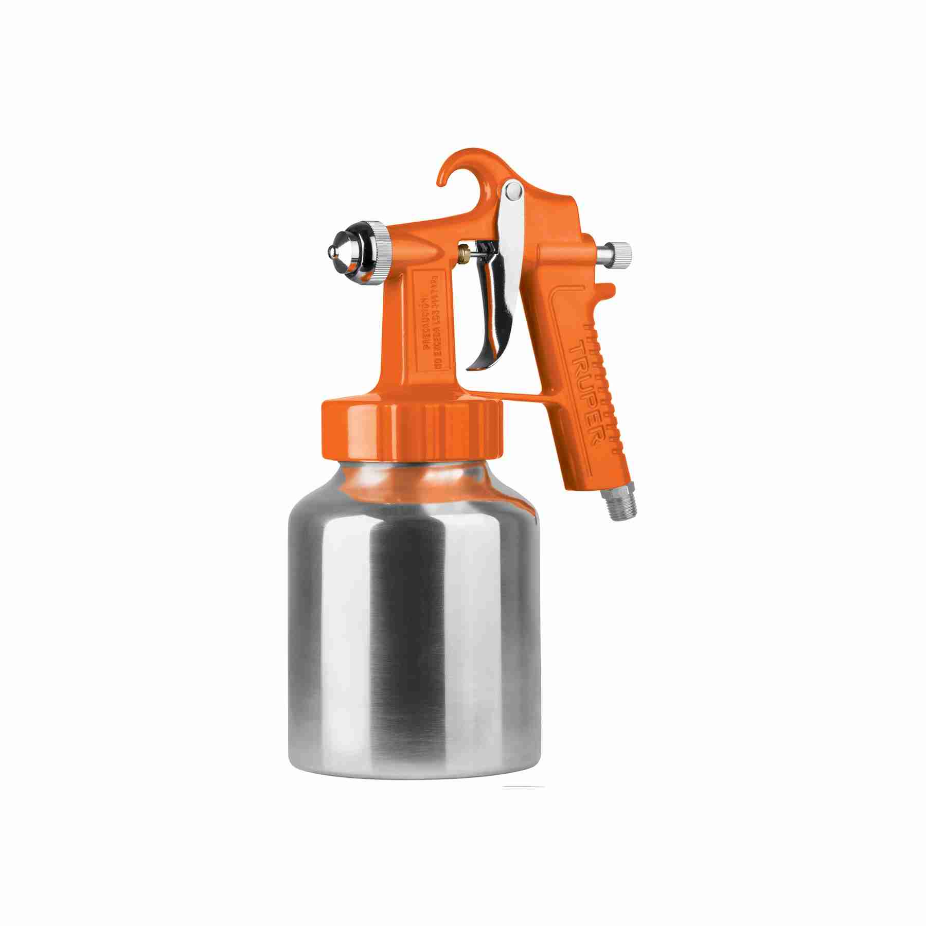 Pistola para pintar baja presión naranja entrada inferior Truper