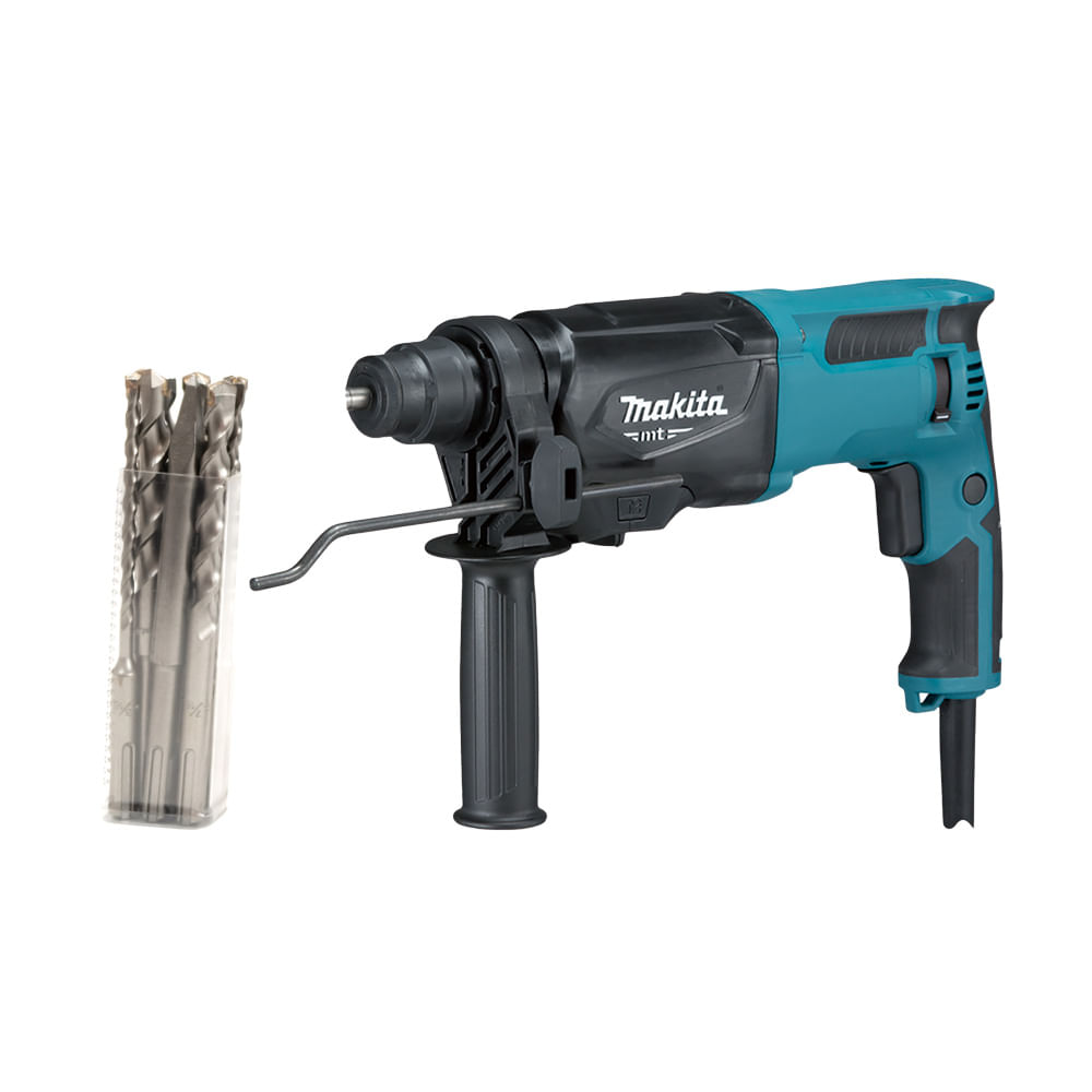 Rotomartillo  Demoledor 800W Makita M8701X4G + Juego de Brocas