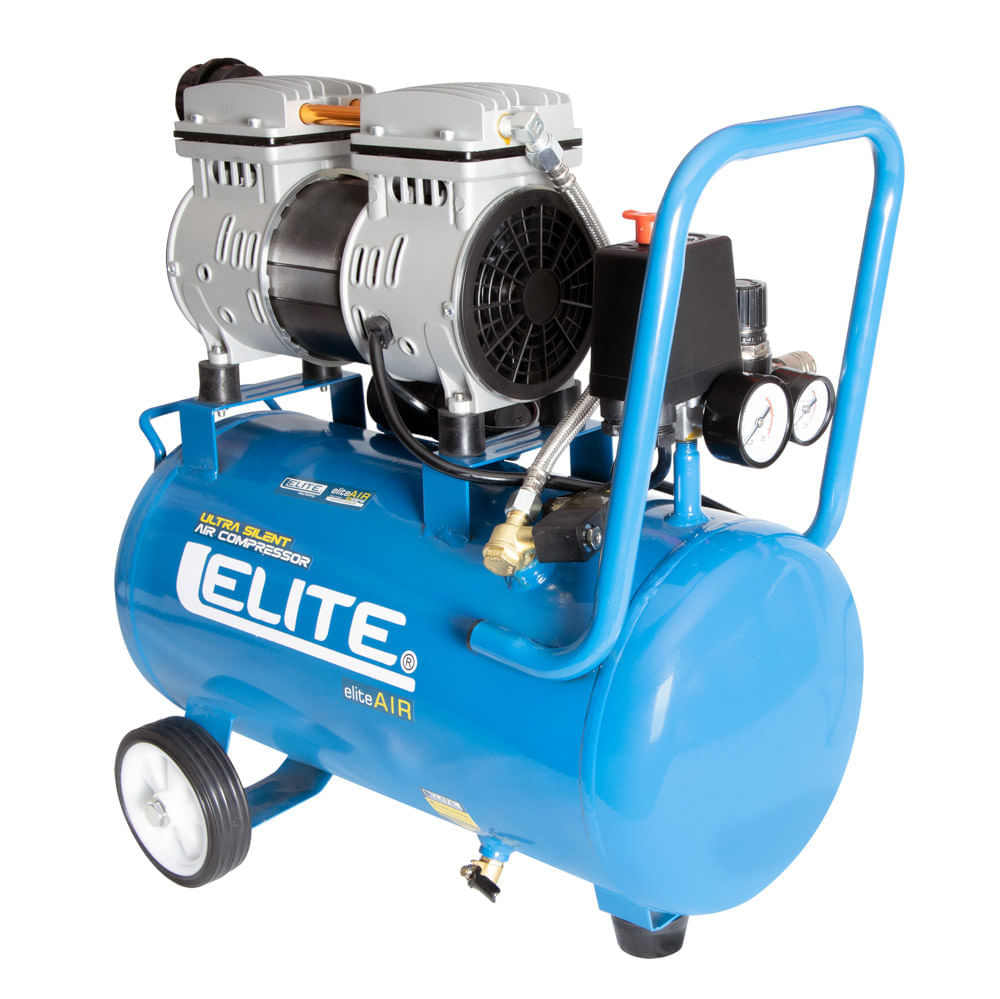Compresor de Aire Ultra Silencioso 1 Hp 24 Litros 115 Psi Elite