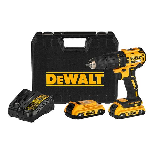Kit de Taladro Percutor/Atornillador de 1/2" (13mm) Inalámbrico DCD7781D 20V MAX Brushless + 2 Baterías Dewalt