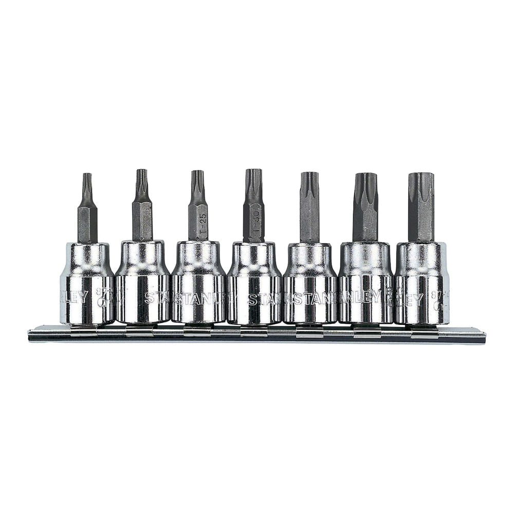 Juego de Copas Torx 7 Piezas Cuadrante 3/8" Stanley 87-342