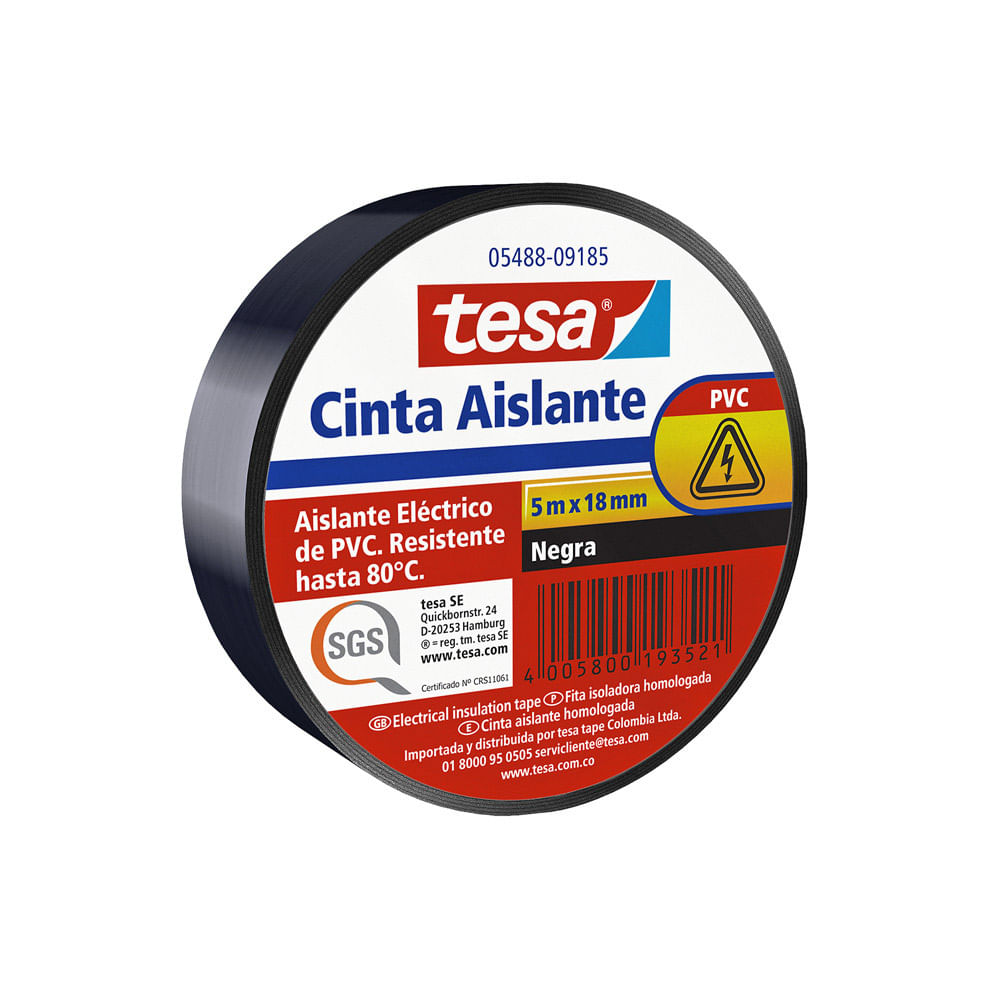 CINTA AISLANTE -TESA- 3/4" NEGRA