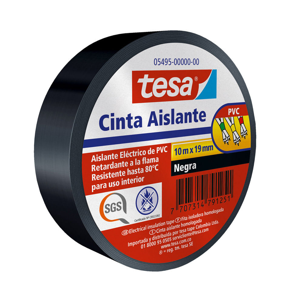 CINTA AISLANTE -TESA- 3/4" NEGRA
