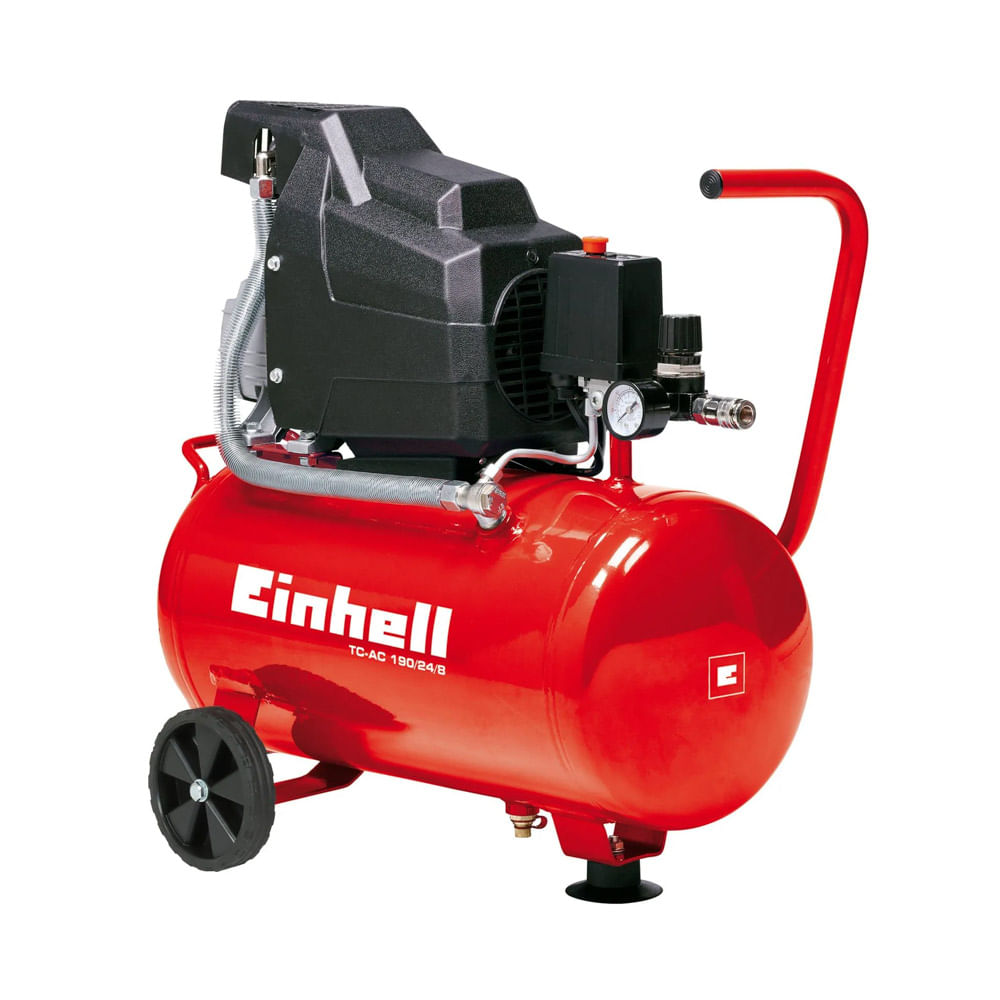 Compresor-Einhell-2Hp 24 Lts Tc-Ac190/24/8 115Psi/Aceite(Sp)