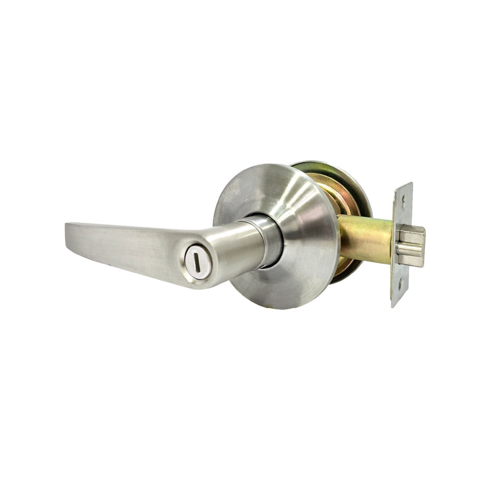 Cerradura manija para baño 2036 cromo mate Kinglock