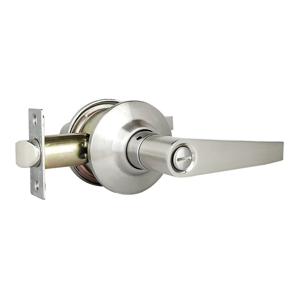 Chapa Manija Cilíndrica Aluminio Para Baño Cromo KL902B