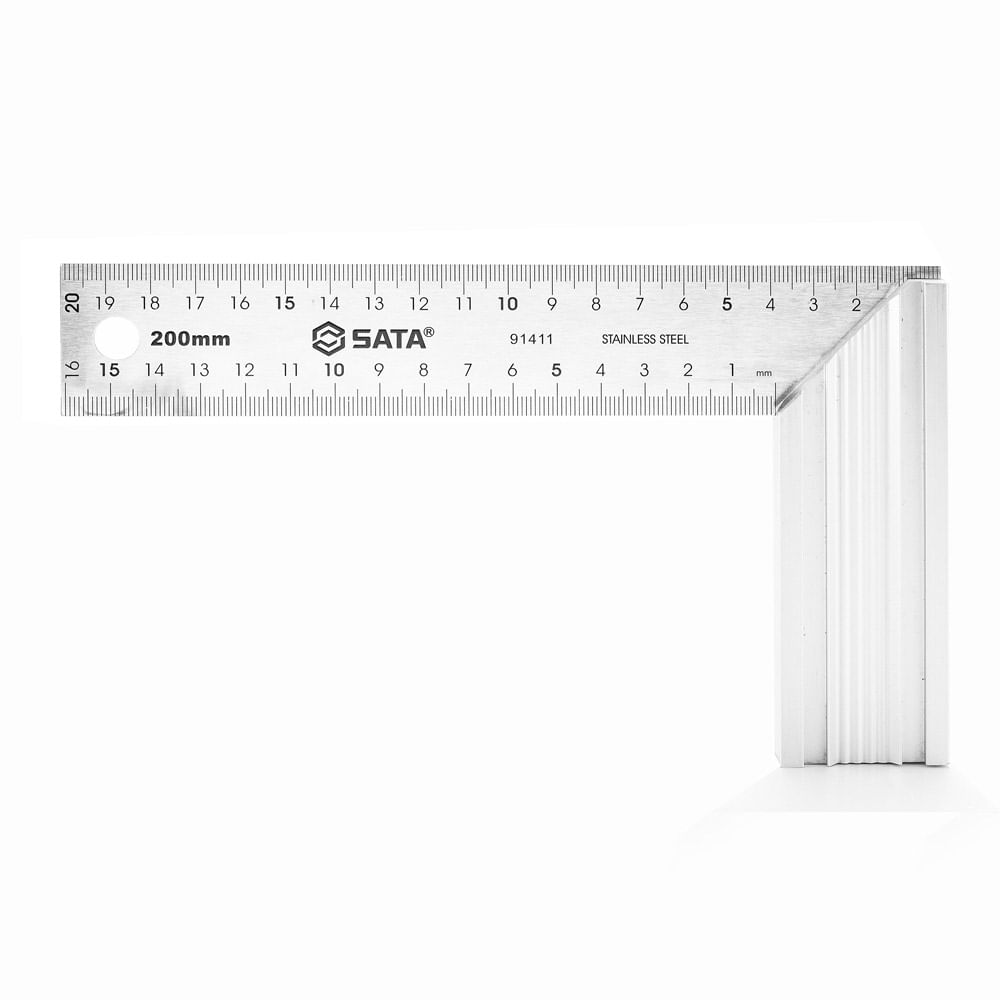 Escuadra Profesional Sata 8" 200Mm Mango de Zinc ST91411ME