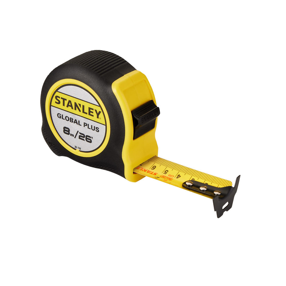 Flexómetro 8 metros Global Plus Stanley 30-726