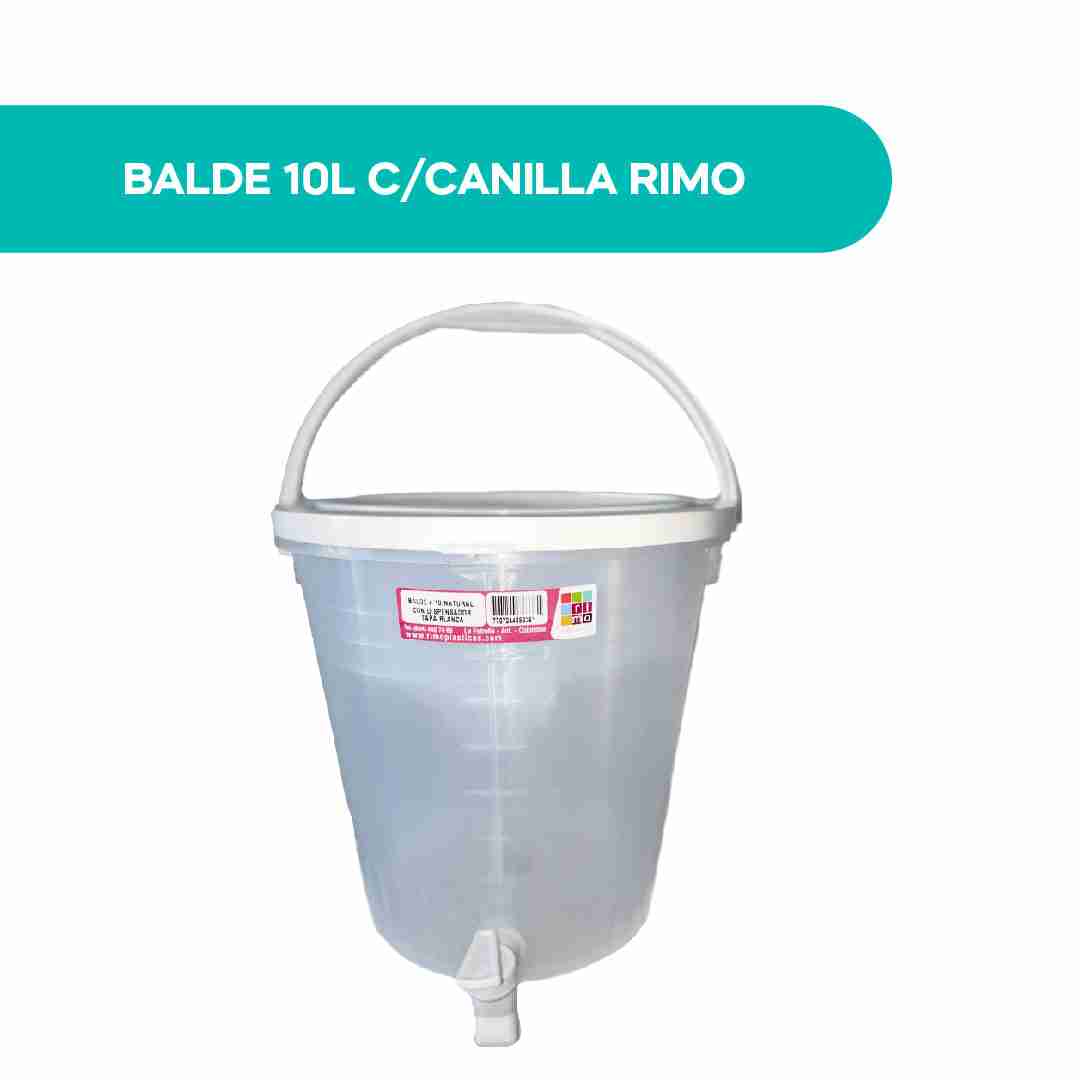 Balde con Grifo 10 Litros Rimo