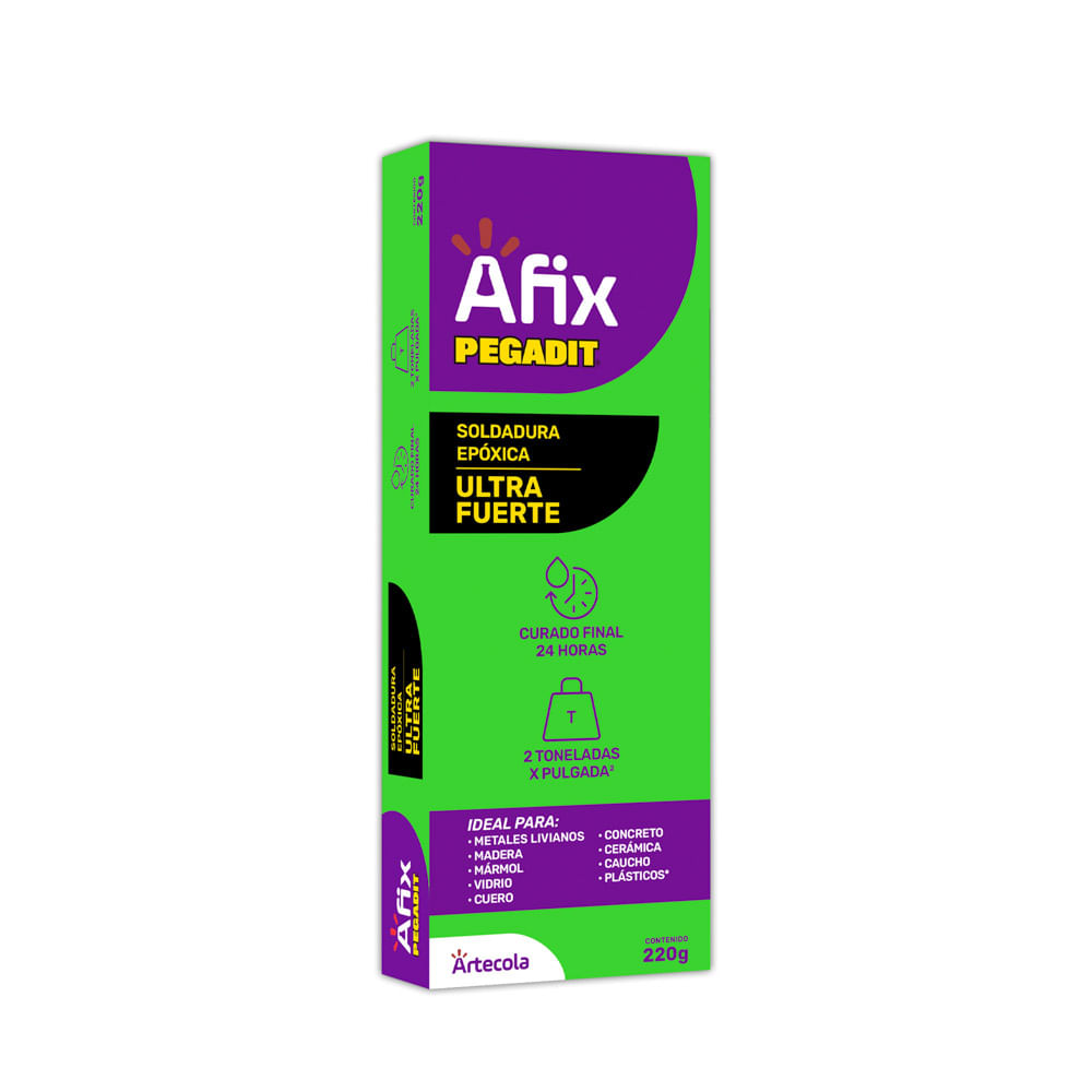 Soldadura Epóxica Ultra fuerte Afix Pegadit x 220 Grs