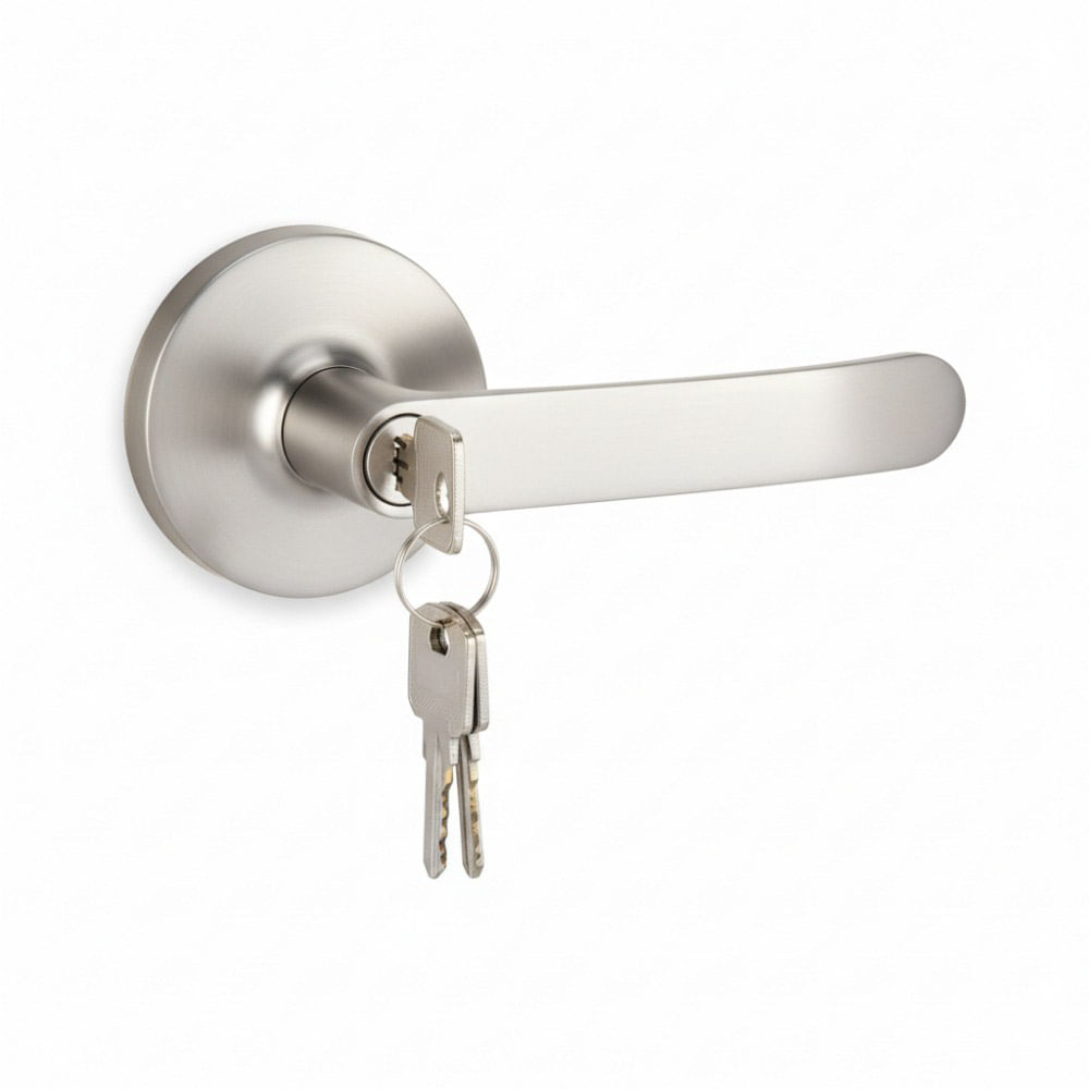 Cerradura manija inoxidable de sobreponer exterior para barra VL171- VISALOCK VL06