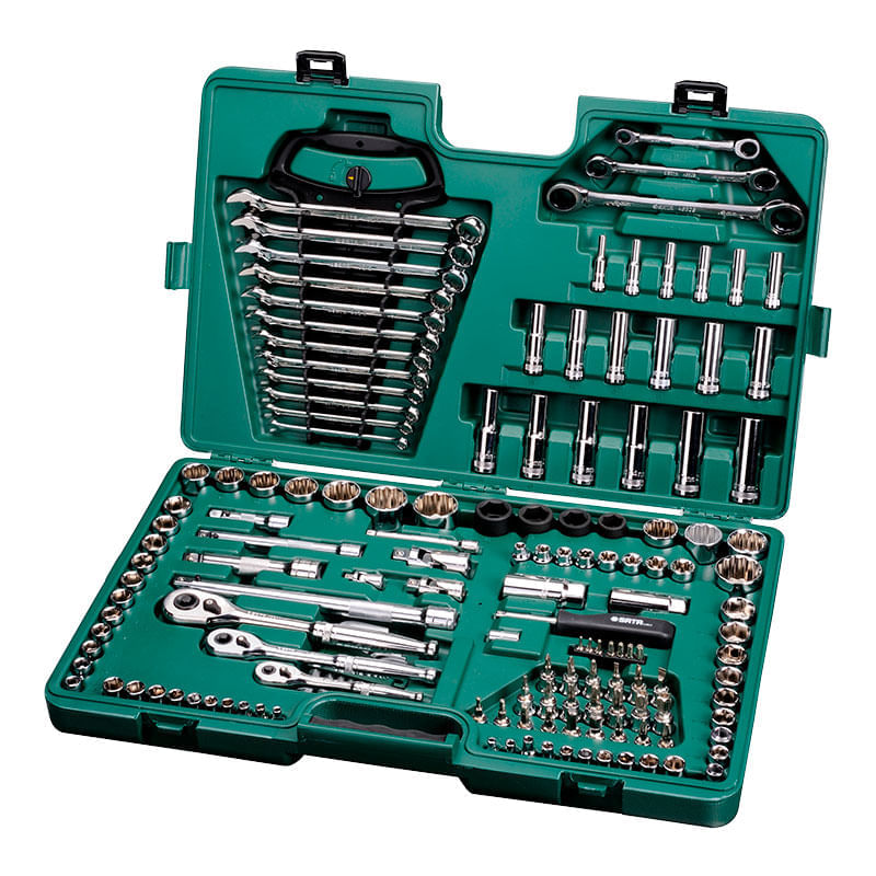 Juego De Copas Mixtas Milimetricas Y Pulgadas 150 Piezas Sata St09510Sj