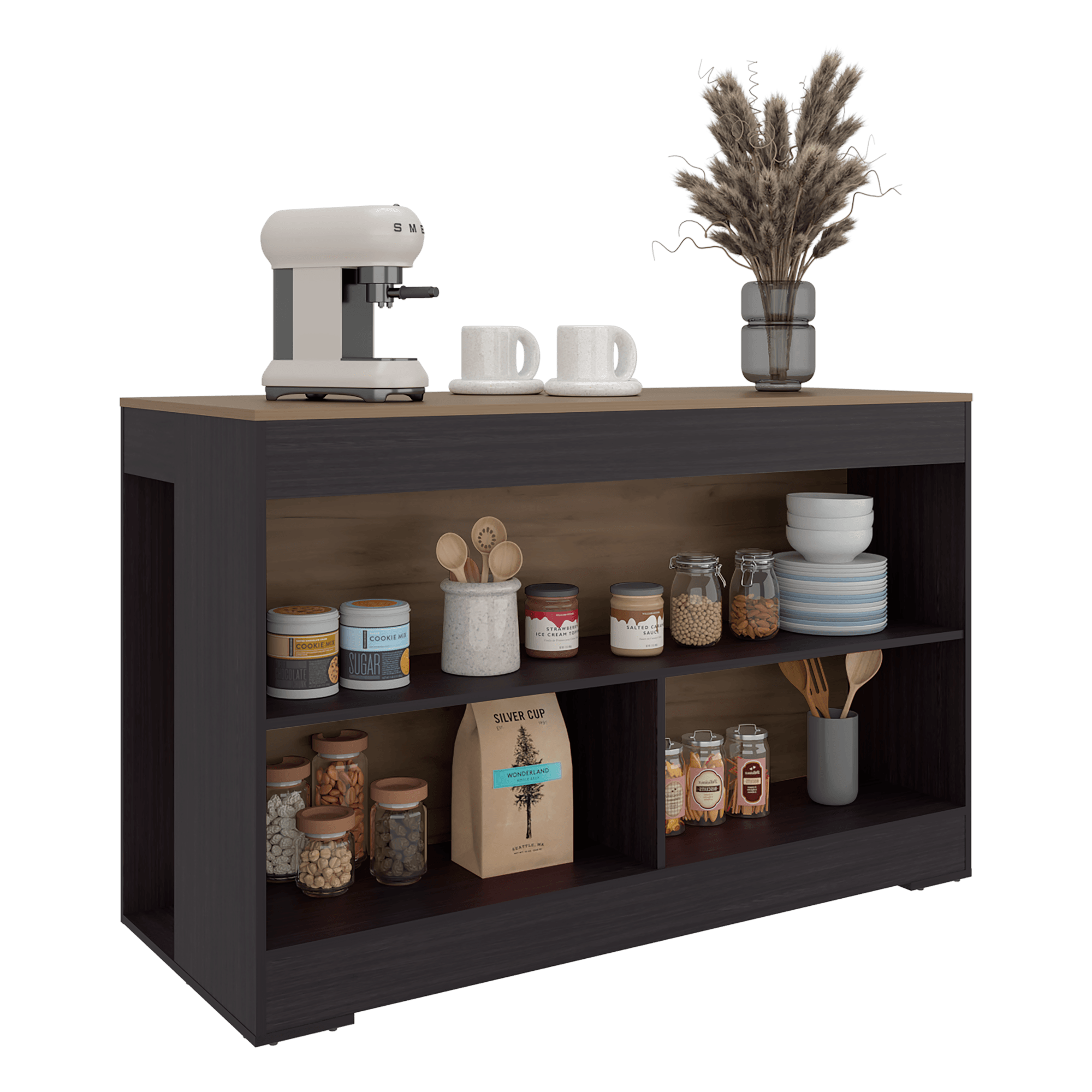 Barra de cocina Cuenca 88X138X60 RTA Wengue Fresno ZF