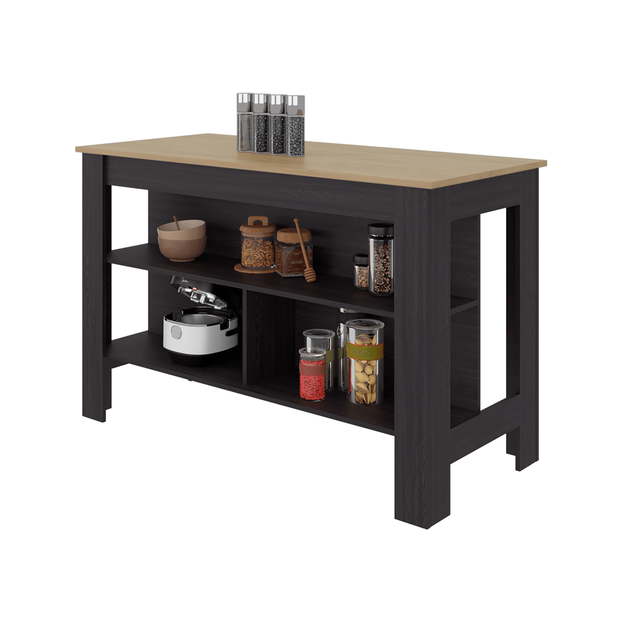 Isla de cocina Cala 90X138X64 RTA Kronos Wengue Fresno ZF
