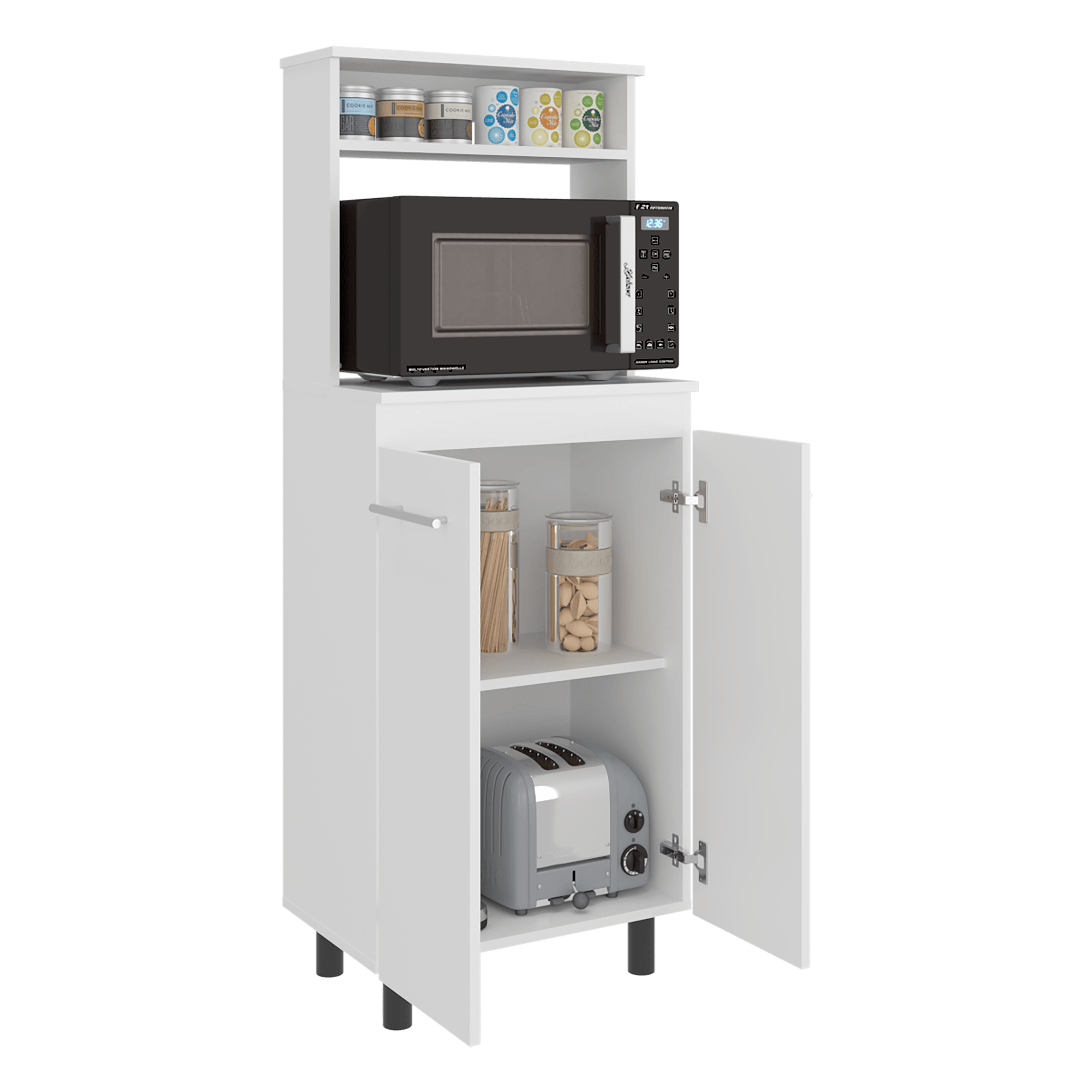Mueble Microondas Alani 140X60X35 RTA Blanco ZF